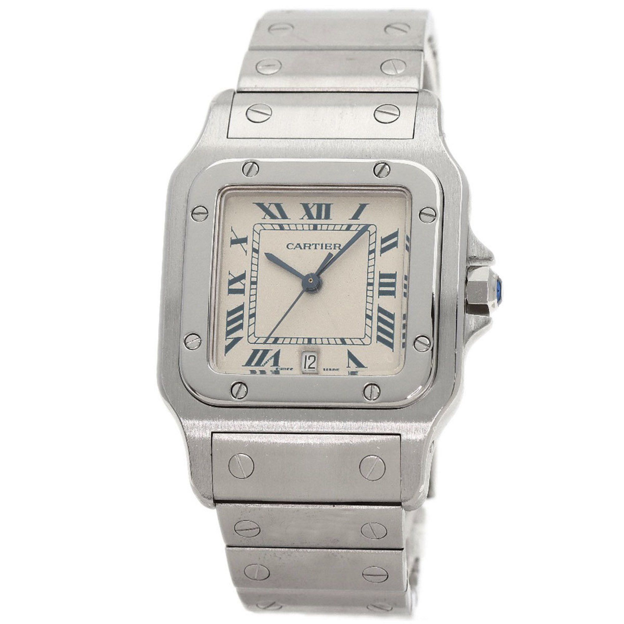 Cartier W20018D6 Santos Galbe LM Watch Stainless Steel SS Men's CARTIER