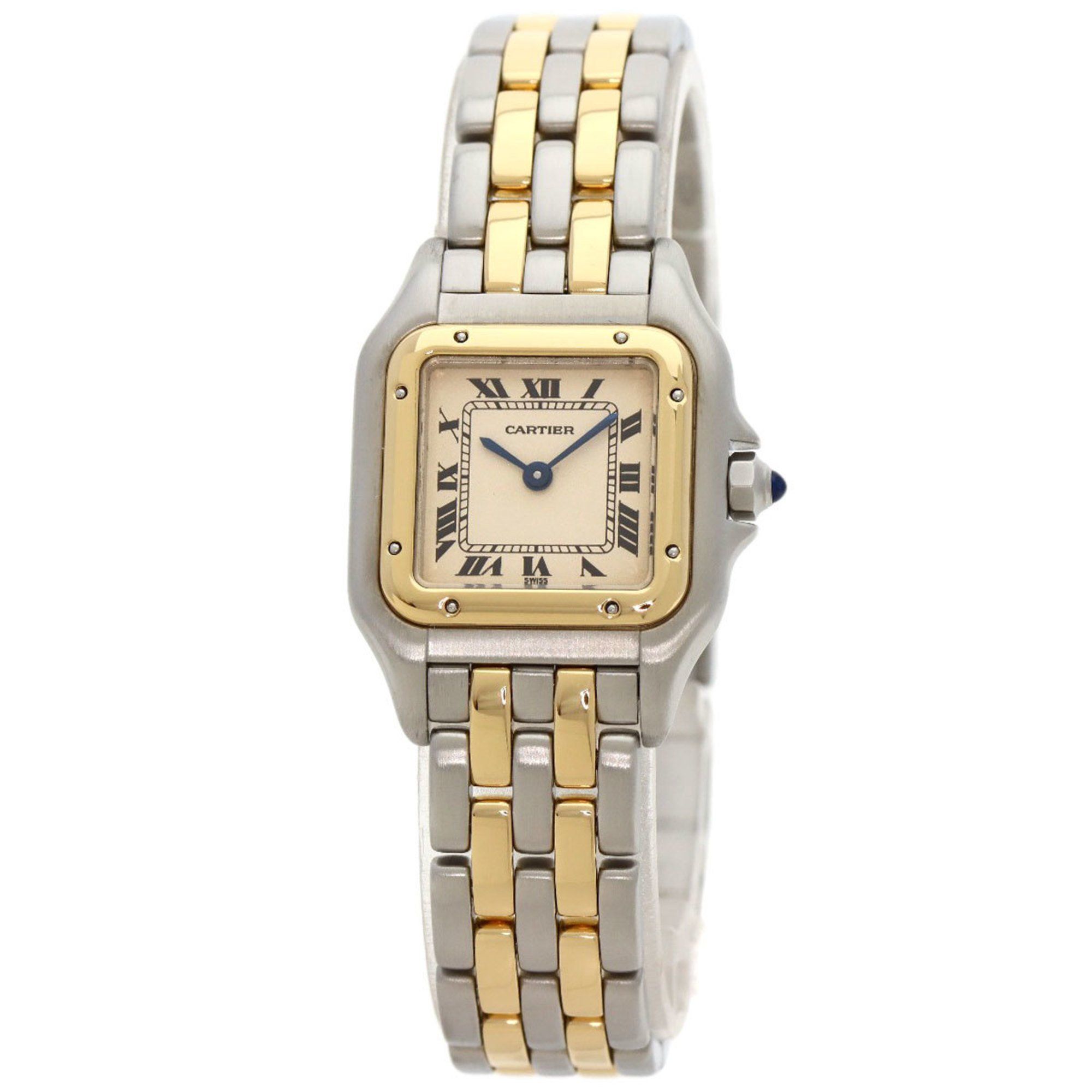 Cartier W25029B6 Panthere SM 2 Row Watch Stainless Steel SSxK18YG Women's CARTIER