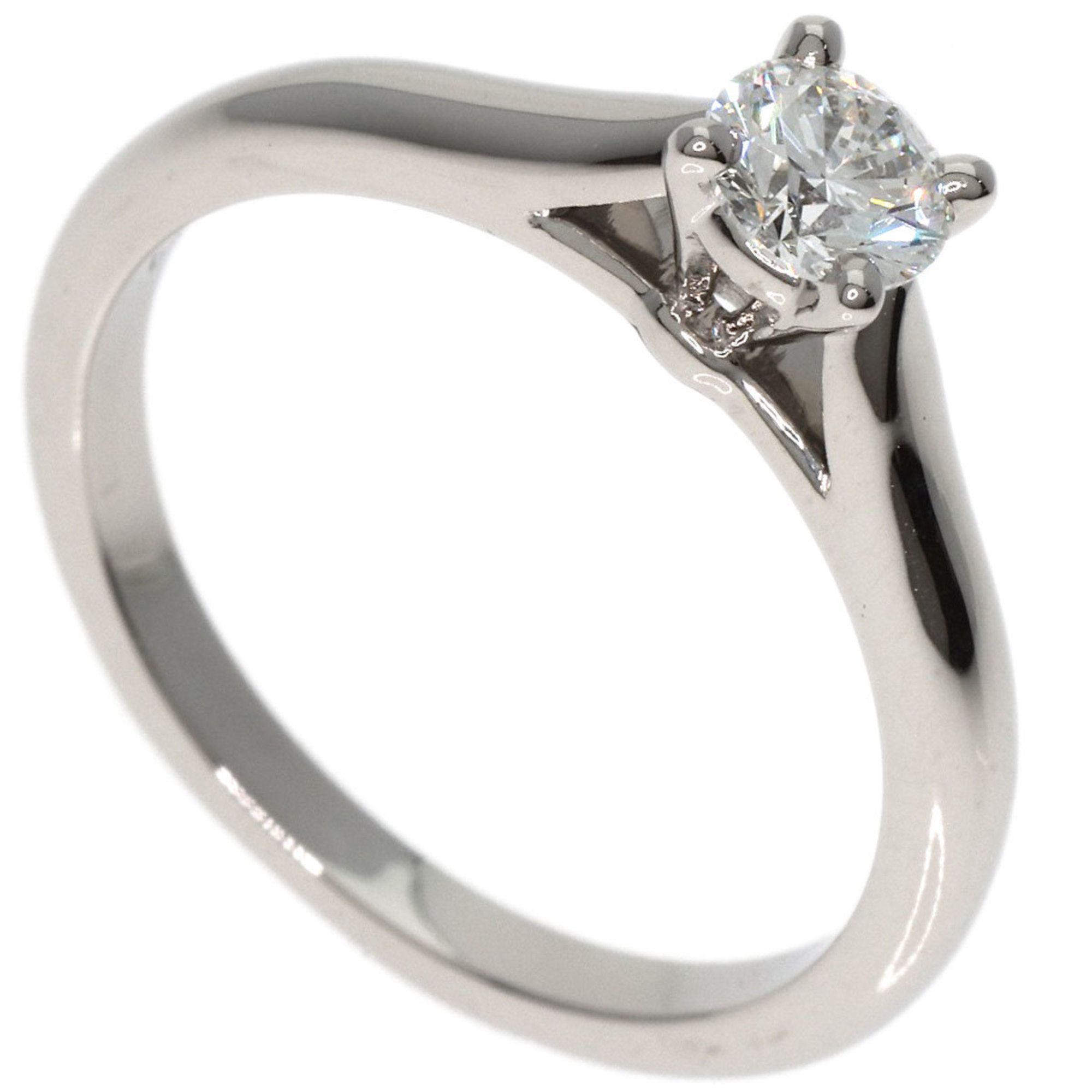 Cartier Solitaire Diamond #46 Ring Platinum PT950 Women's CARTIER
