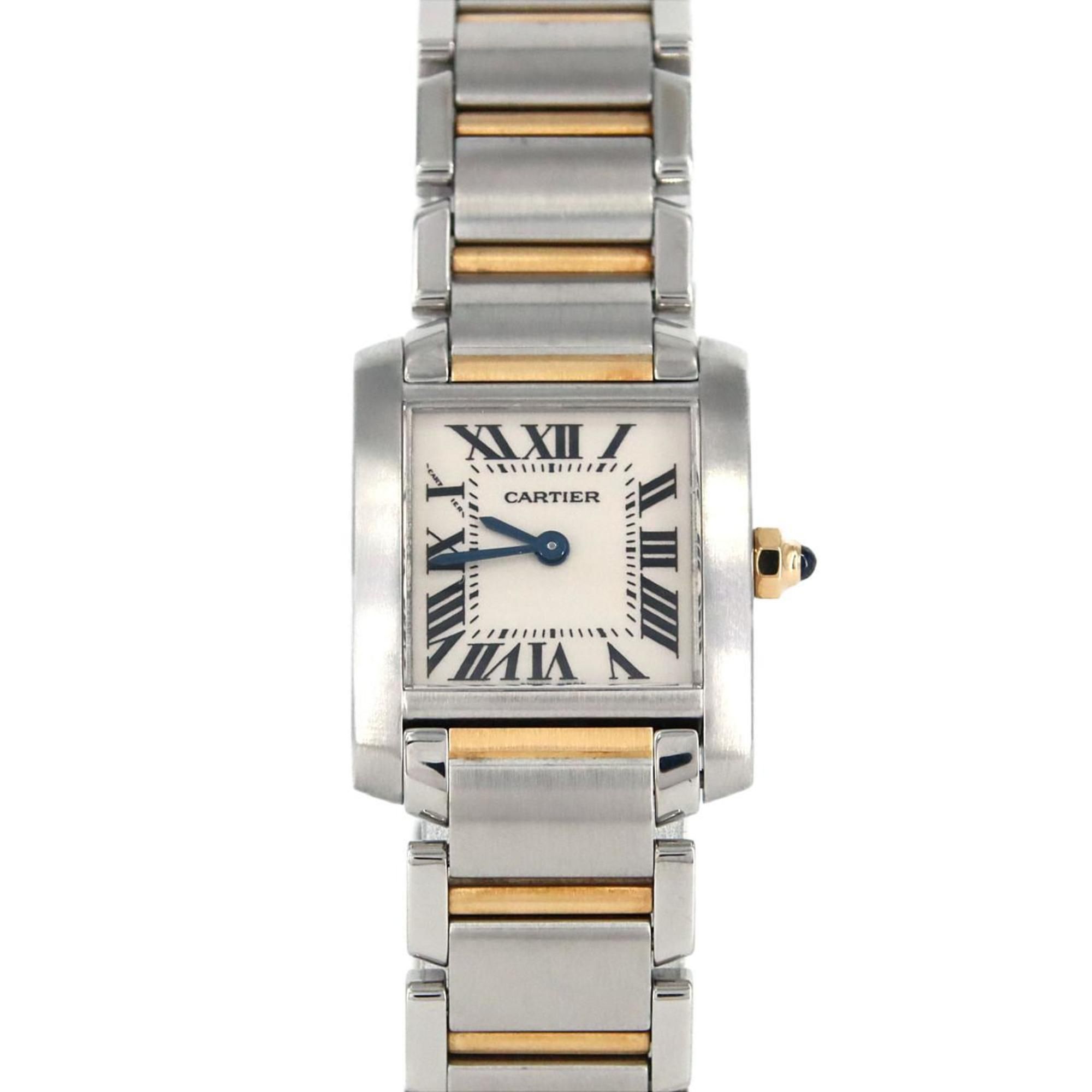 Cartier Tank Francaise SM Combi W51007Q4 SSxYG Wristwatch Quartz