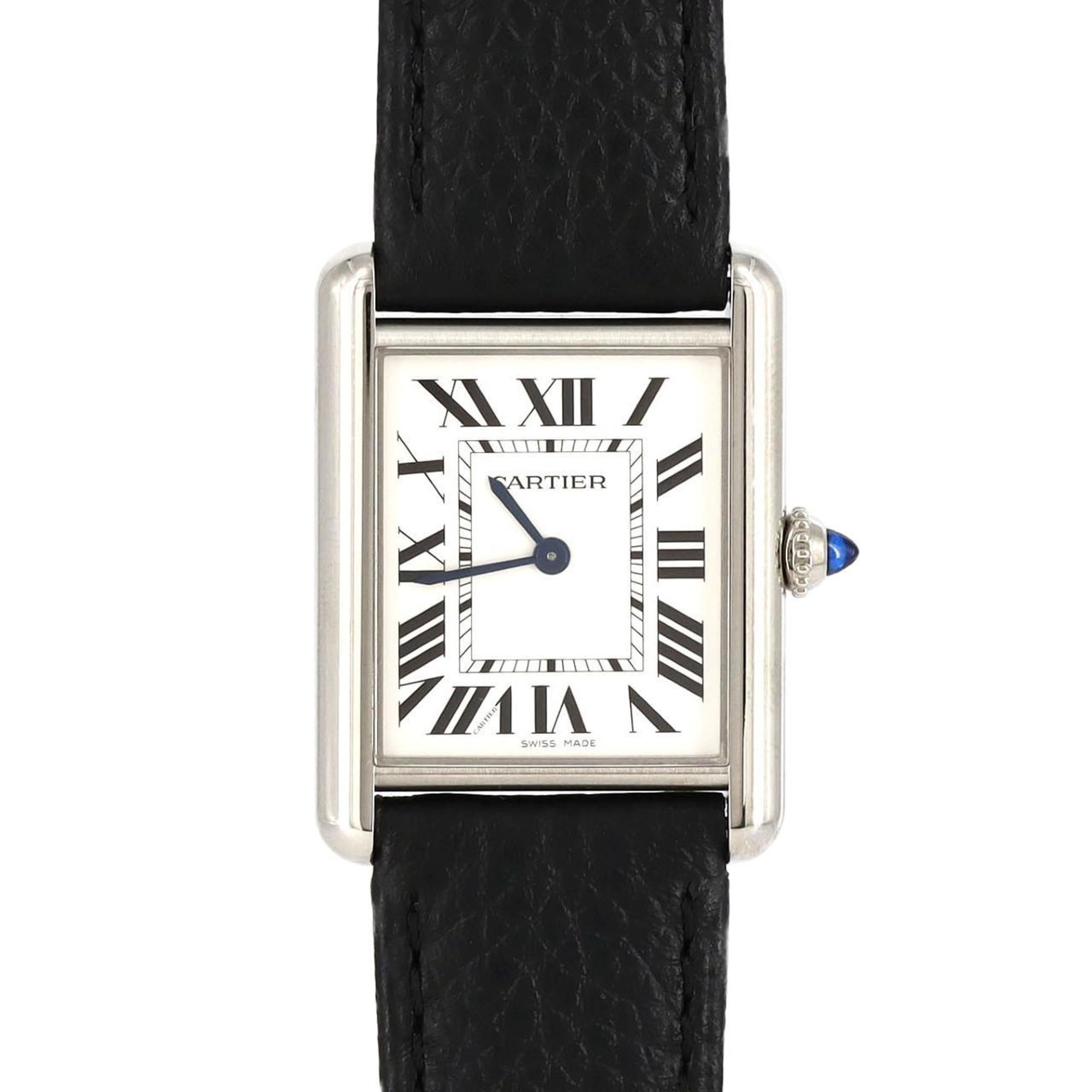 Cartier Tank Must LM WSTA0041 SS Wristwatch Quartz