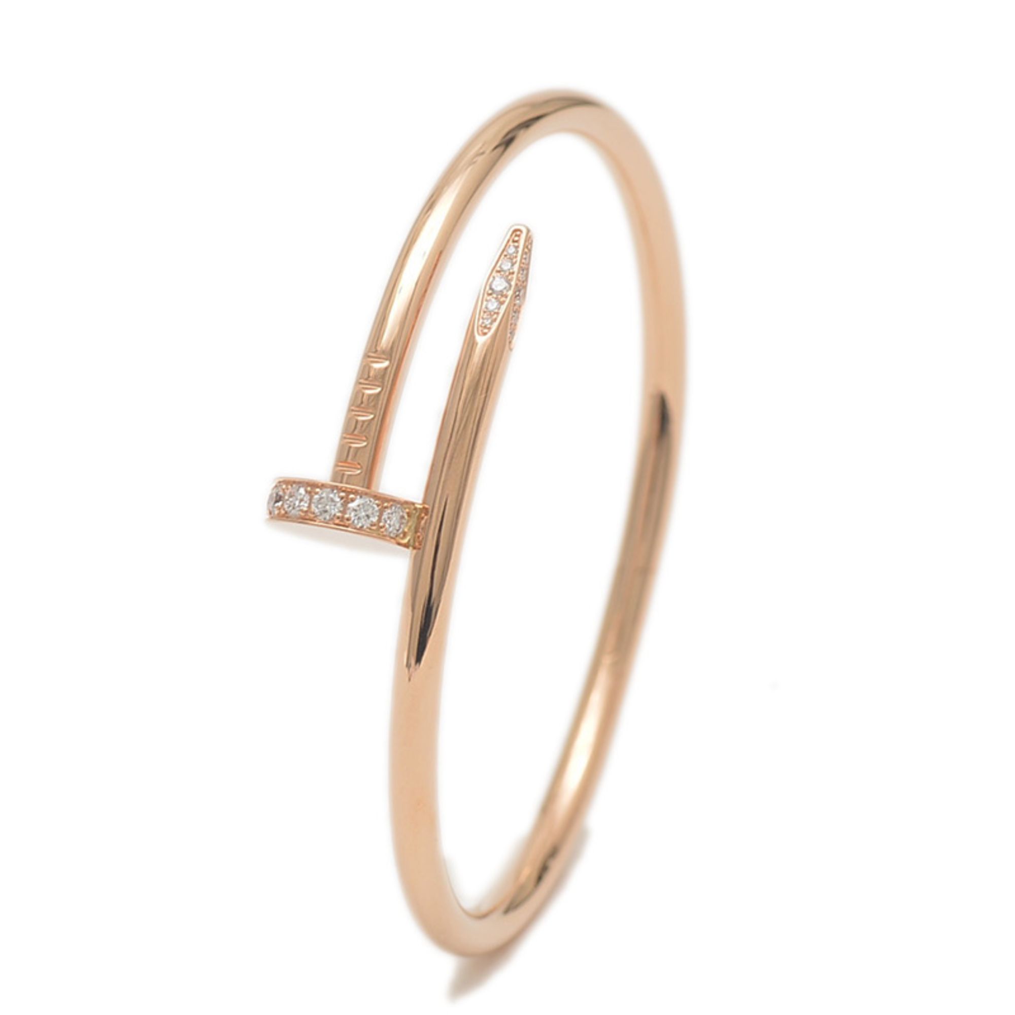 Cartier Juste un Clou Bracelet Classic K18PG Diamond #16 B60485