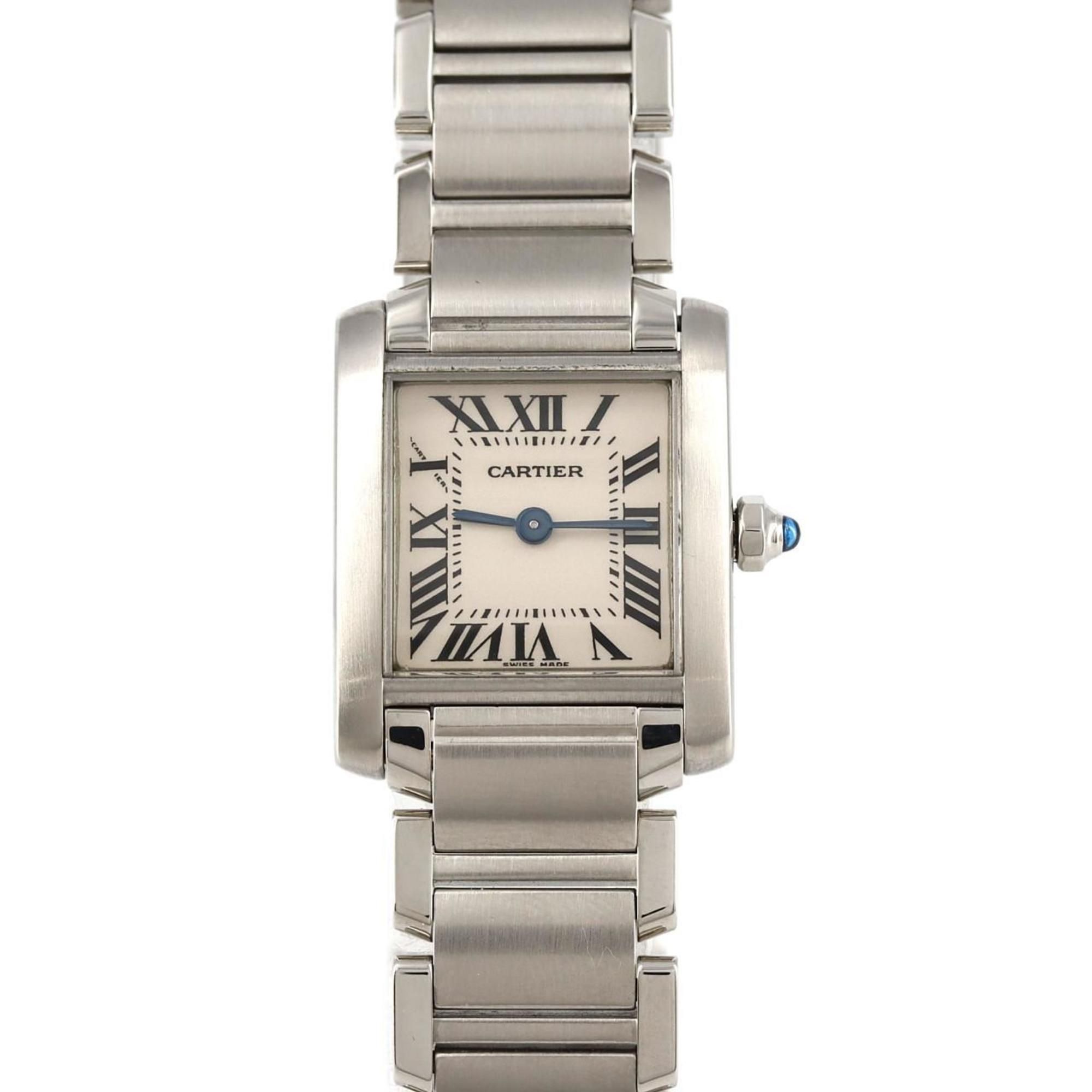 Cartier Tank Francaise SM W51008Q3 SS Wristwatch Quartz