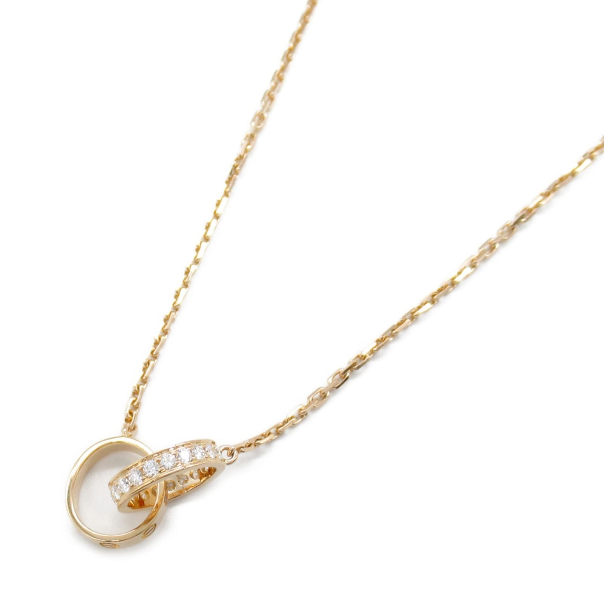 CARTIER Baby Love Necklace Diamond 18KPG (Pink Gold) Ladies Clear