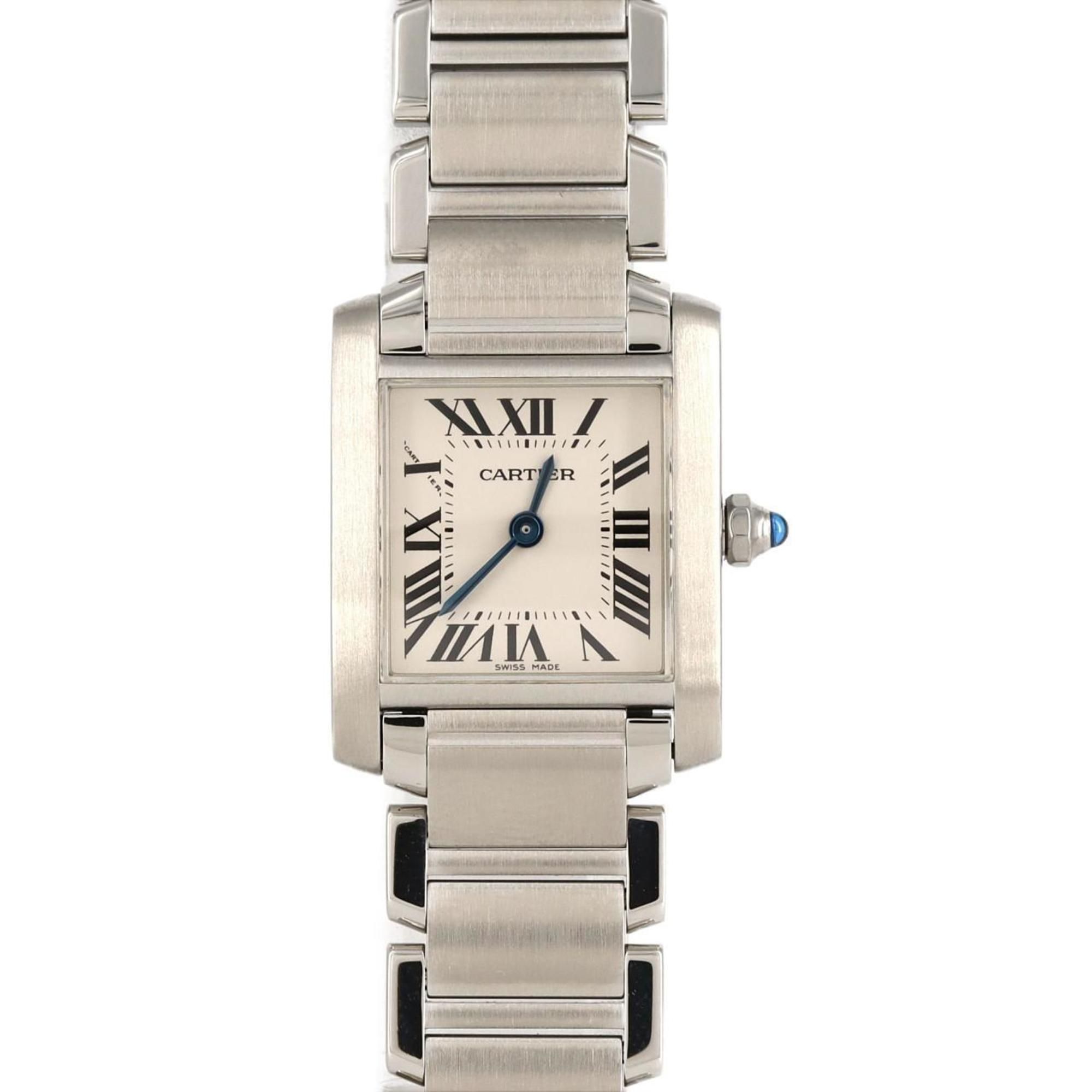 Cartier Tank Francaise SM W51008Q3 SS Wristwatch Quartz