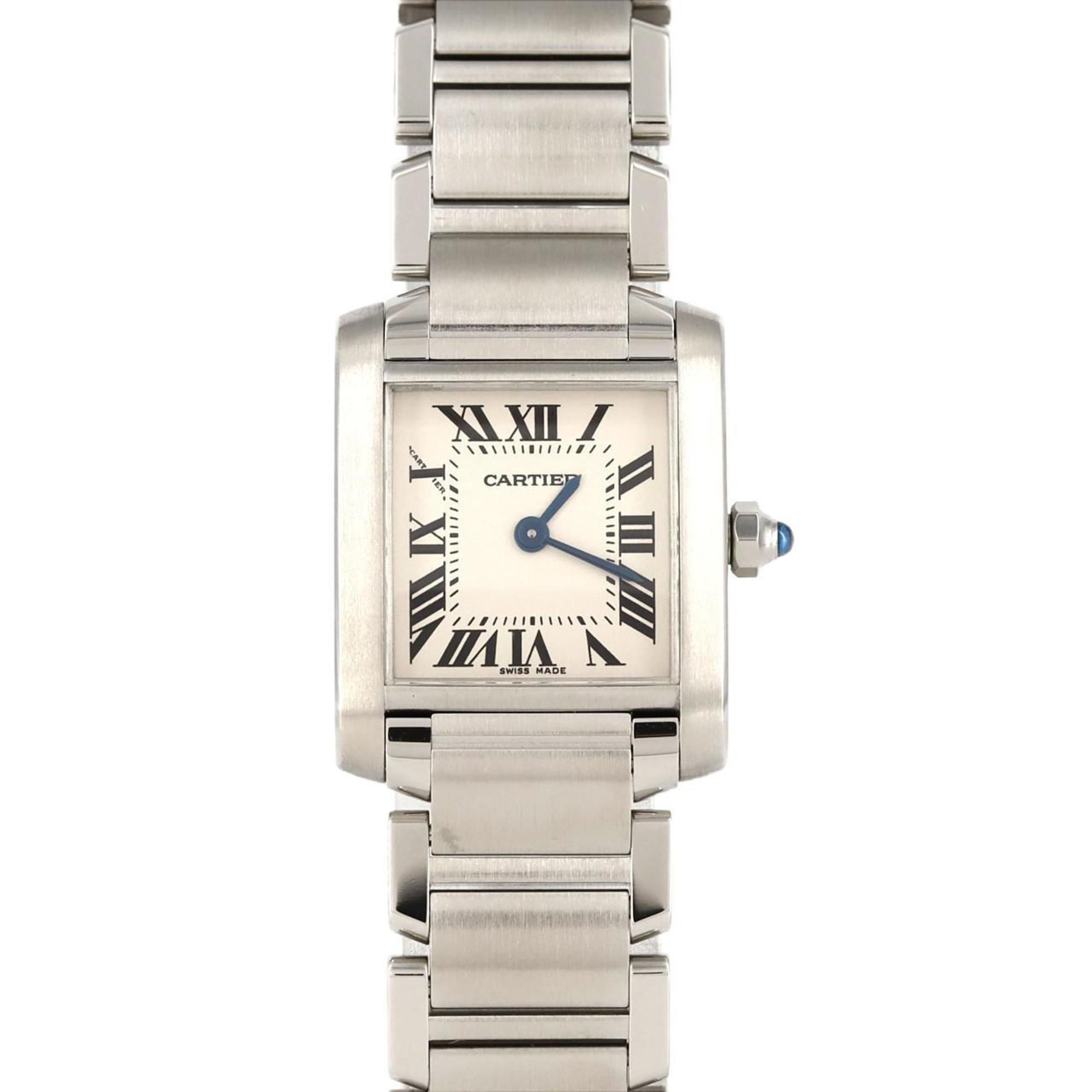 Cartier Tank Francaise SM W51008Q3 SS Wristwatch Quartz