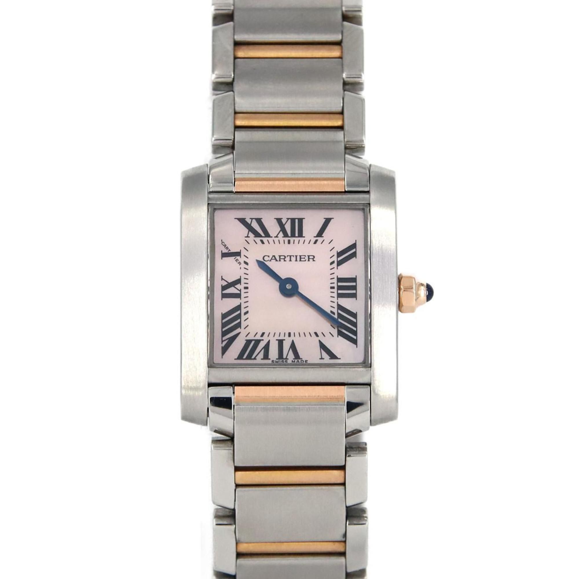 Cartier Tank Francaise SM PG Combi W51027Q4 SSxPG Wristwatch Quartz