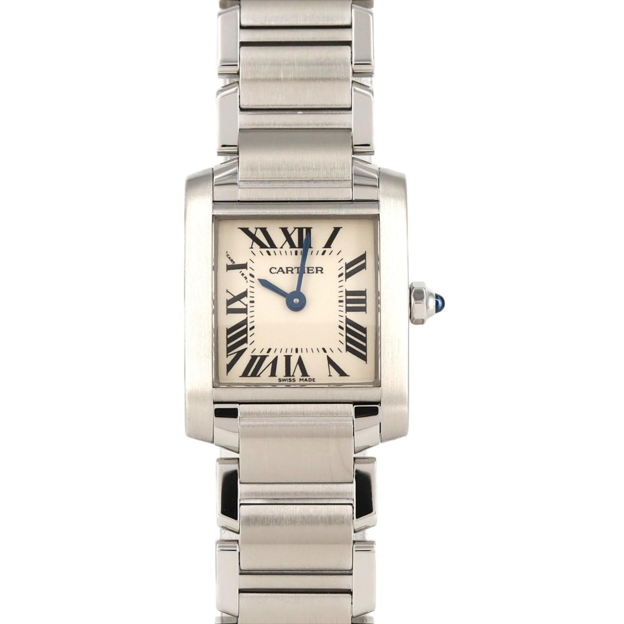 Cartier Tank Francaise SM W51008Q3 SS Wristwatch Quartz