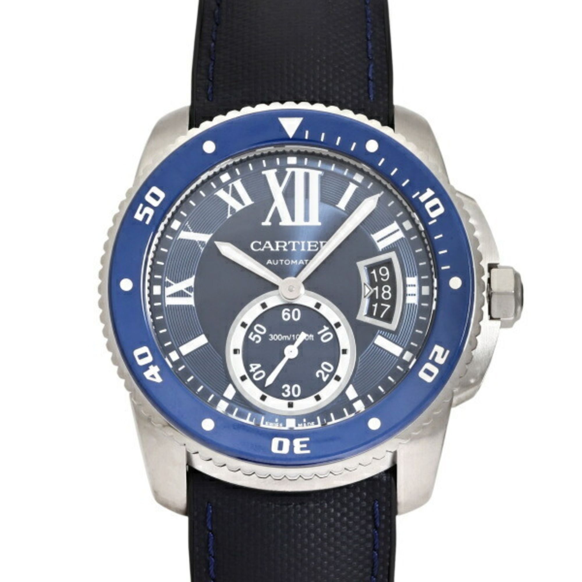 Cartier Calibre de Diver WSCA0010 Blue Dial Men's Watch __