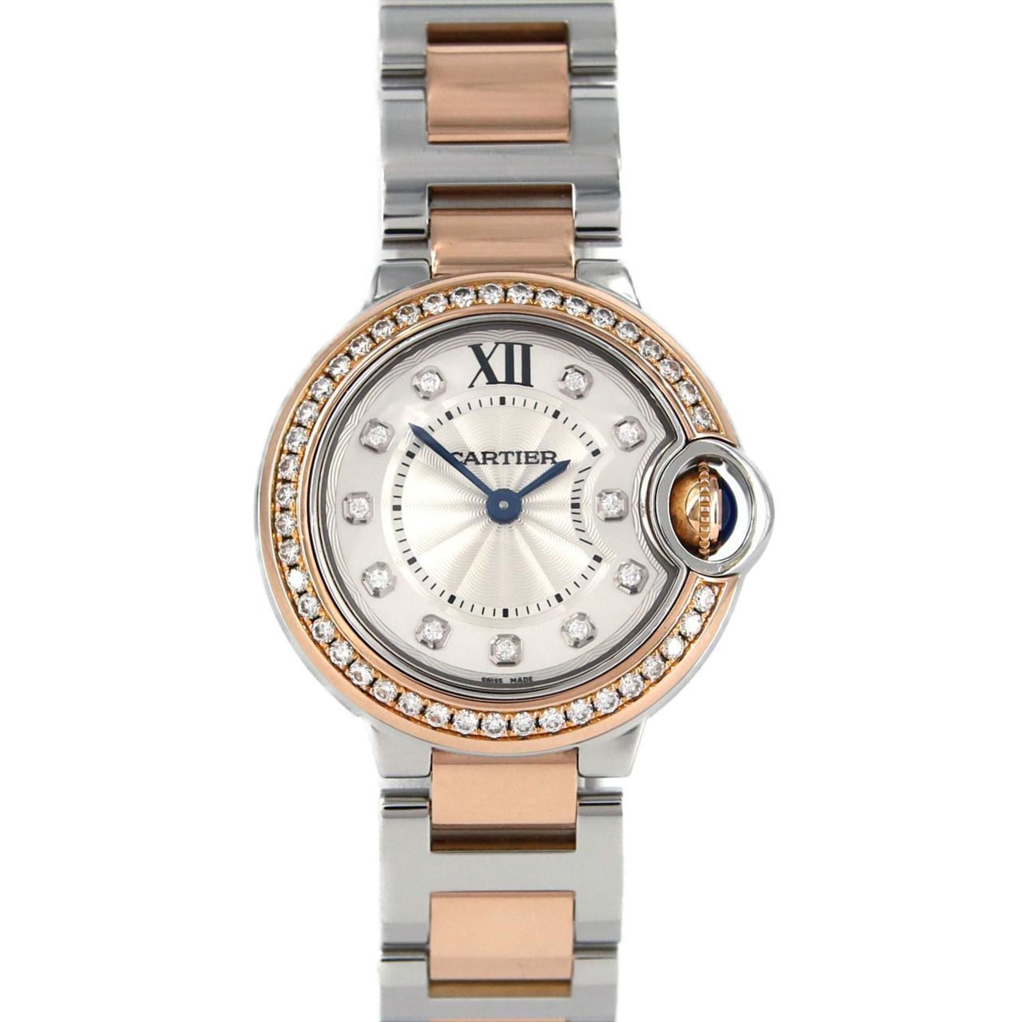 Cartier Ballon Bleu PG Combi D?11P W3BB0009 SSxPG Wristwatch Quartz