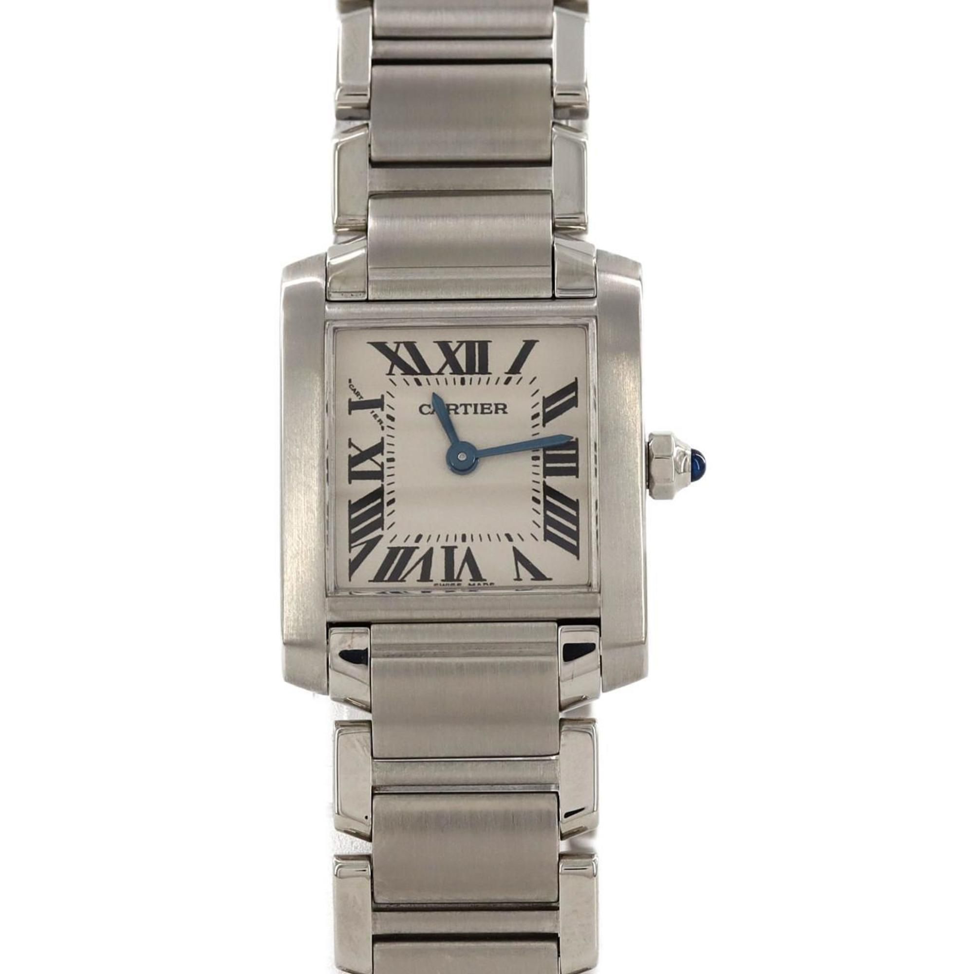 Cartier Tank Francaise SM W51008Q3 SS Wristwatch Quartz