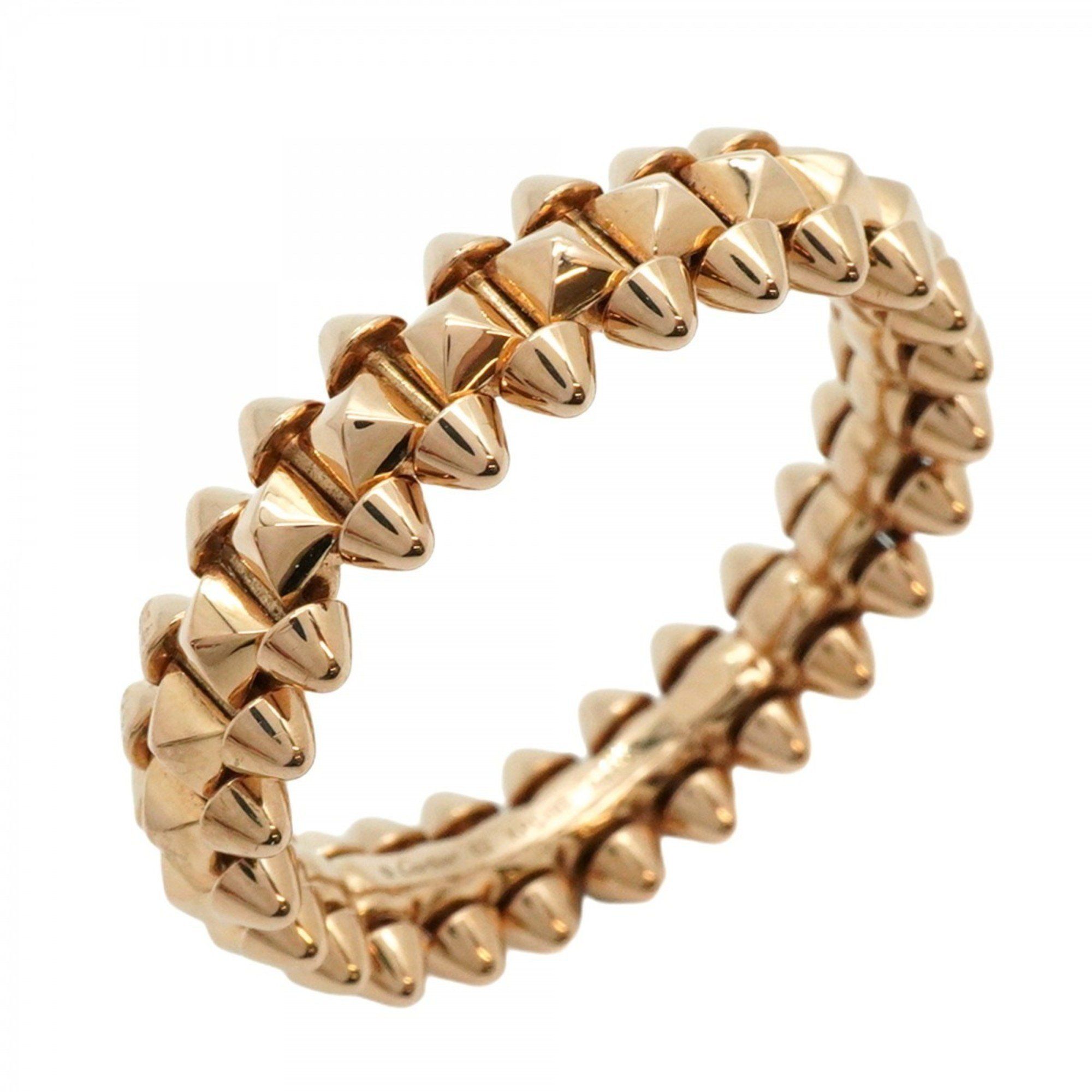 Cartier Ring Crash 18KPG Pink Gold #62 Men's