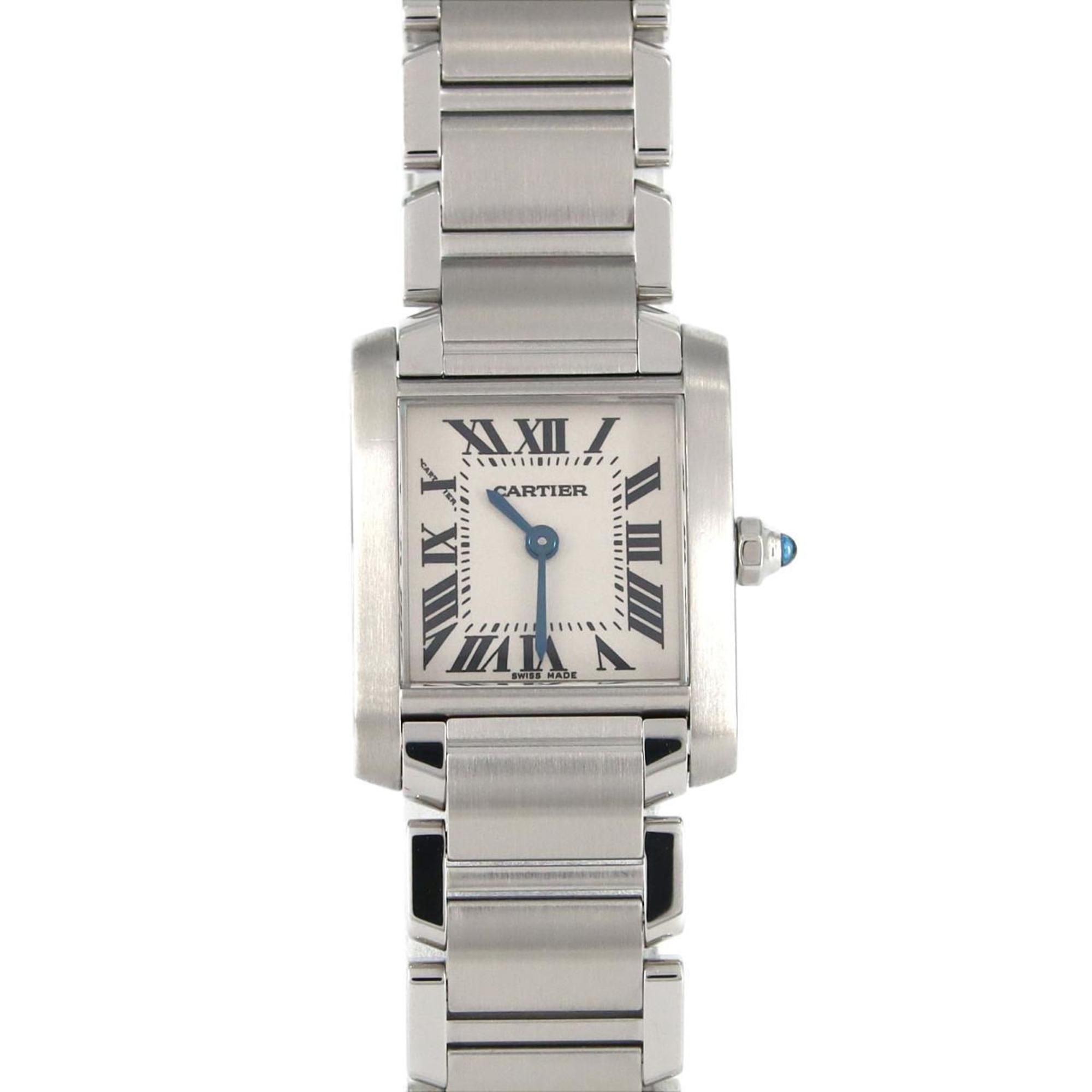 Cartier Tank Francaise SM W51008Q3 SS Wristwatch Quartz