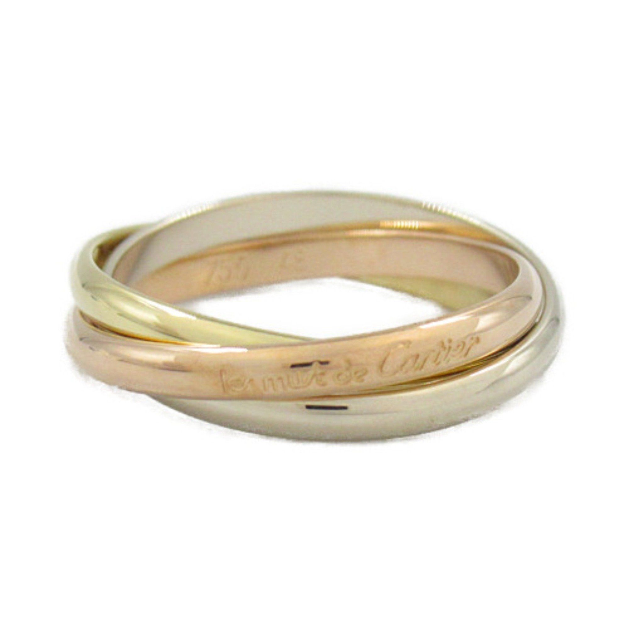Cartier Trinity Ring 18K (yellow gold) 18KWG (white 18KPG (pink Women's Gold Silver