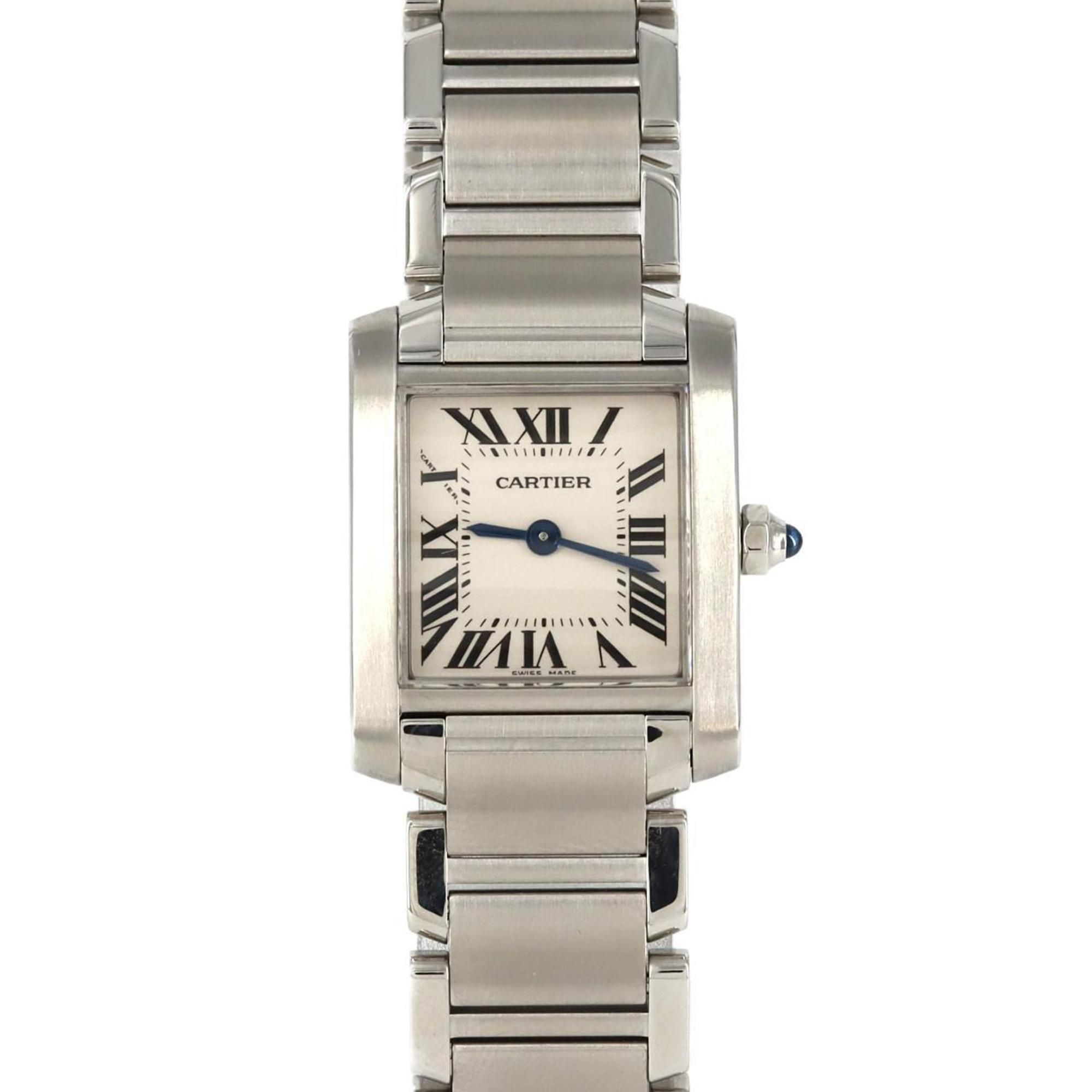 Cartier Tank Francaise SM W51008Q3 SS Wristwatch Quartz