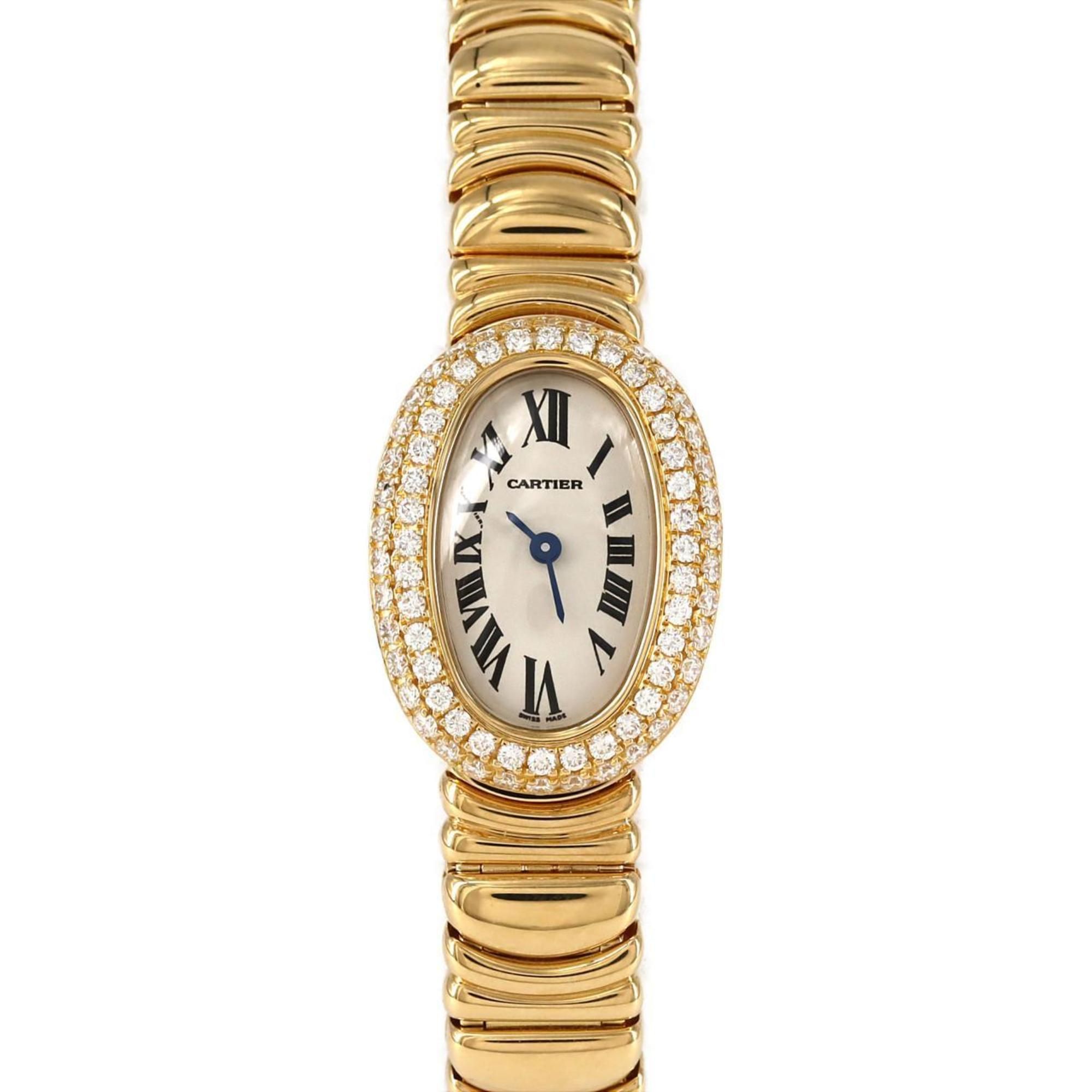 Cartier Mini Baignoire YG 2D WB5094D8 Watch Quartz