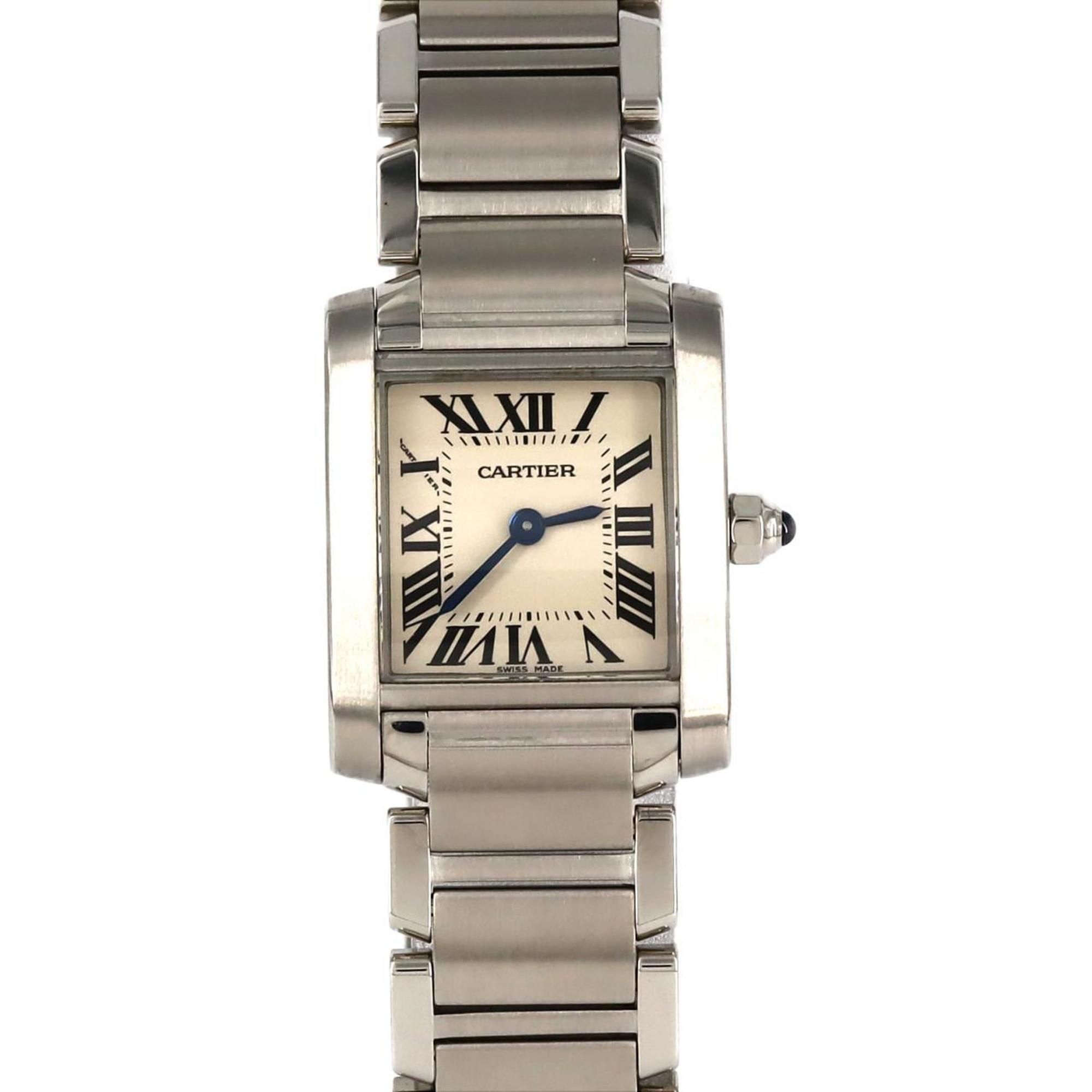 Cartier Tank Francaise SM W51008Q3 SS Wristwatch Quartz