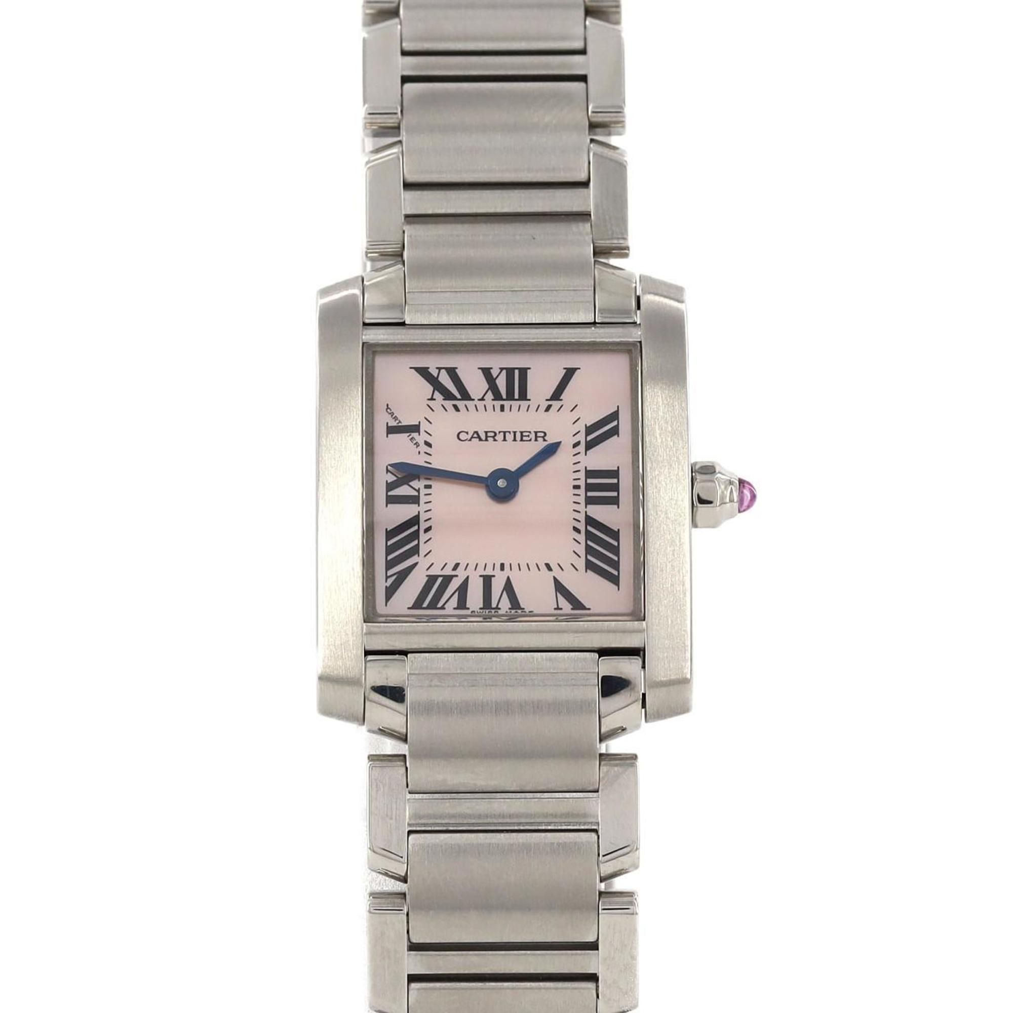Cartier Tank Francaise SM W51028Q3 SS Wristwatch Quartz