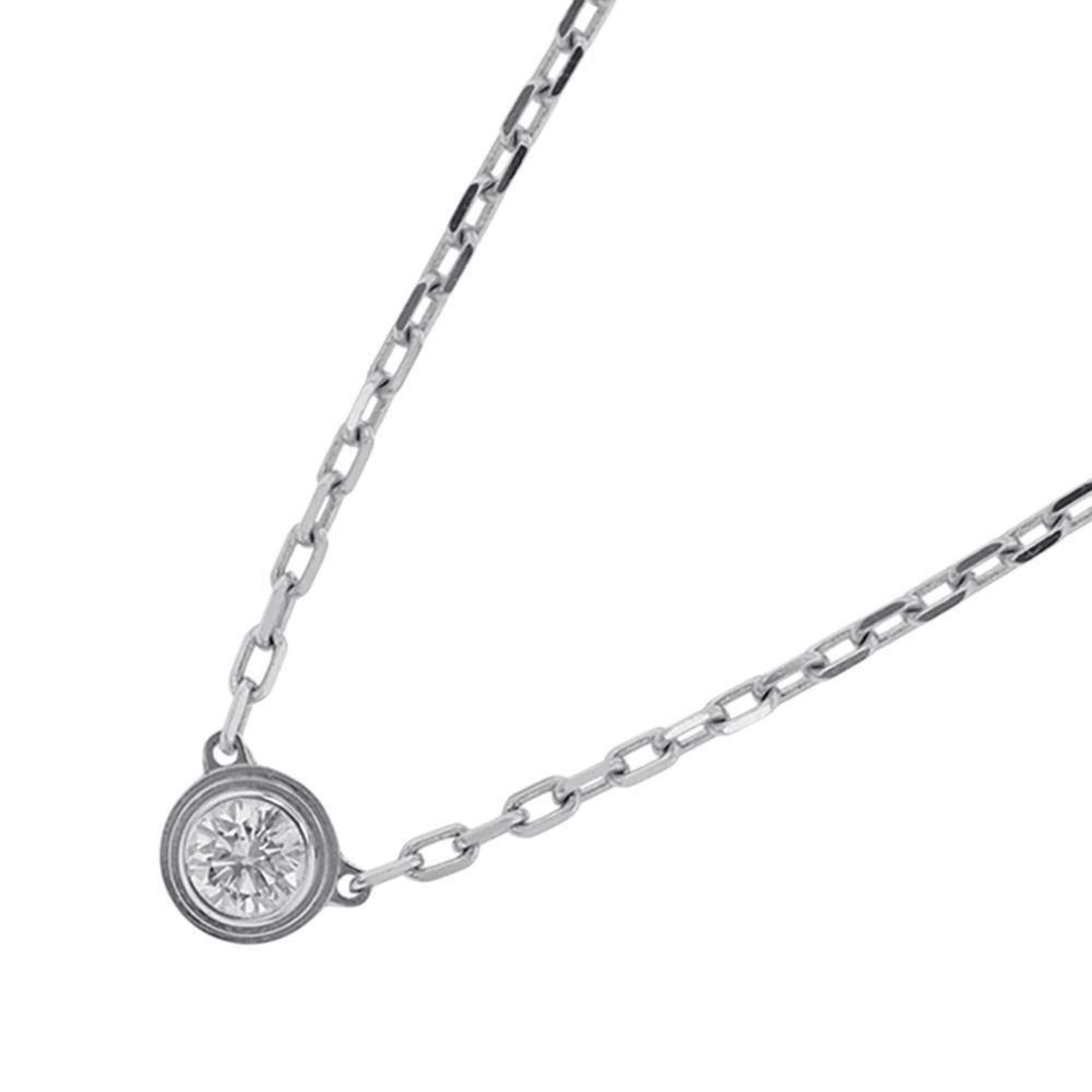 Cartier Necklace Amour Small Model SM Diamond 1P Total 0.09ct K18WG B7215900