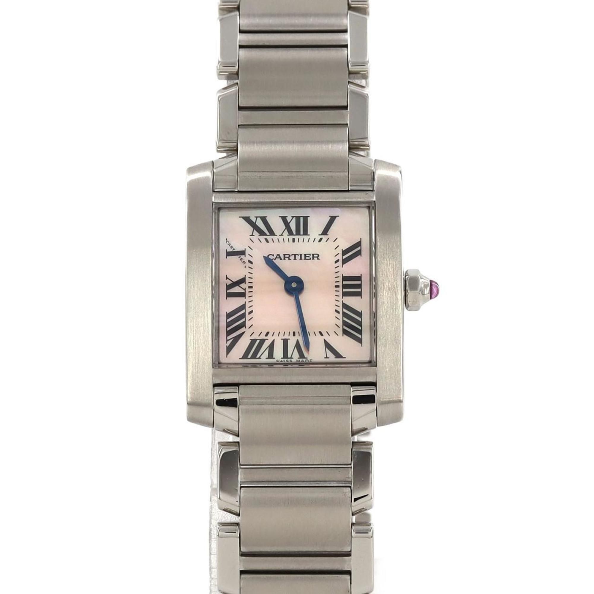 Cartier Tank Francaise SM W51028Q3 SS Wristwatch Quartz