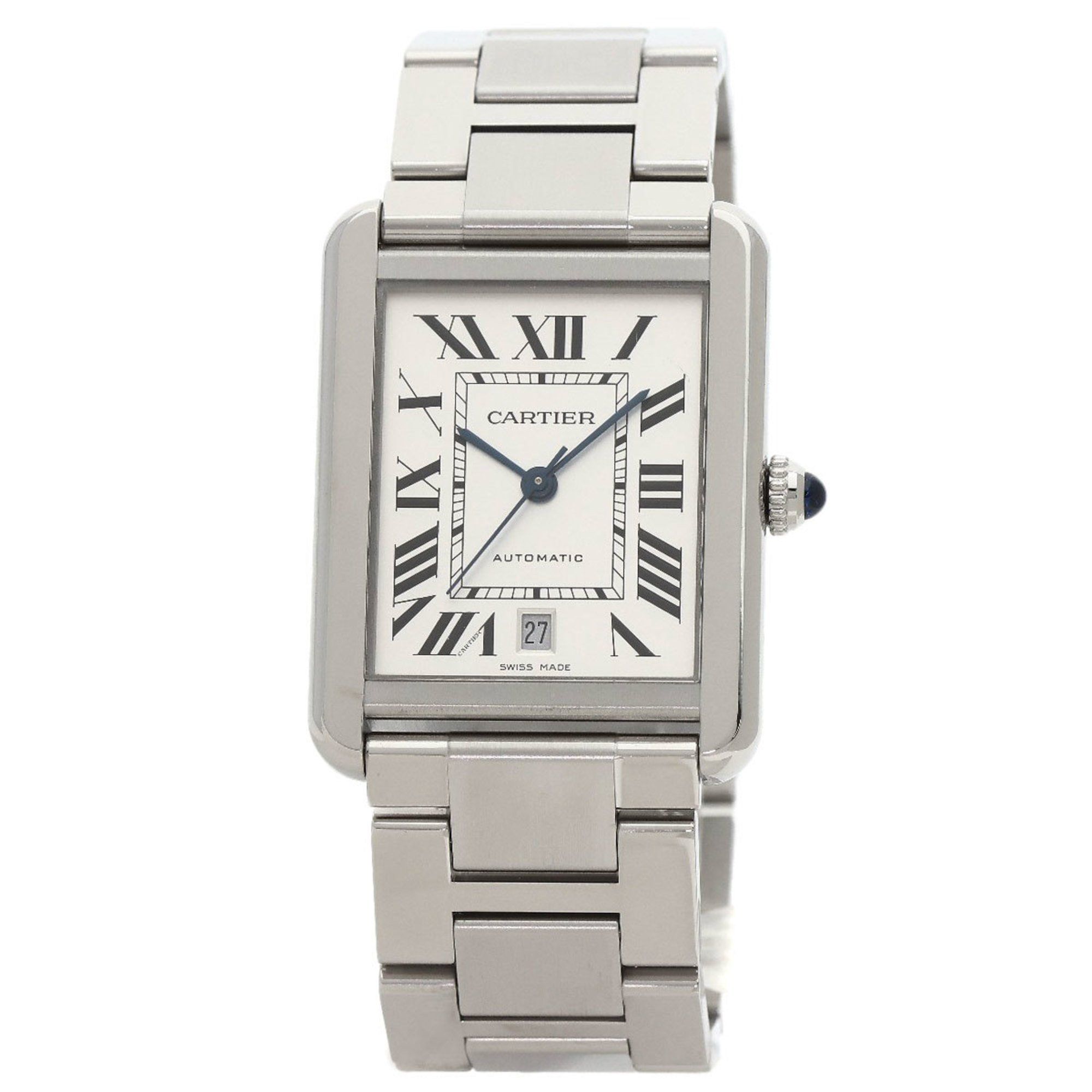 Cartier W5200028 Tank Solo XL Date Watch Stainless Steel SS Men's CARTIER