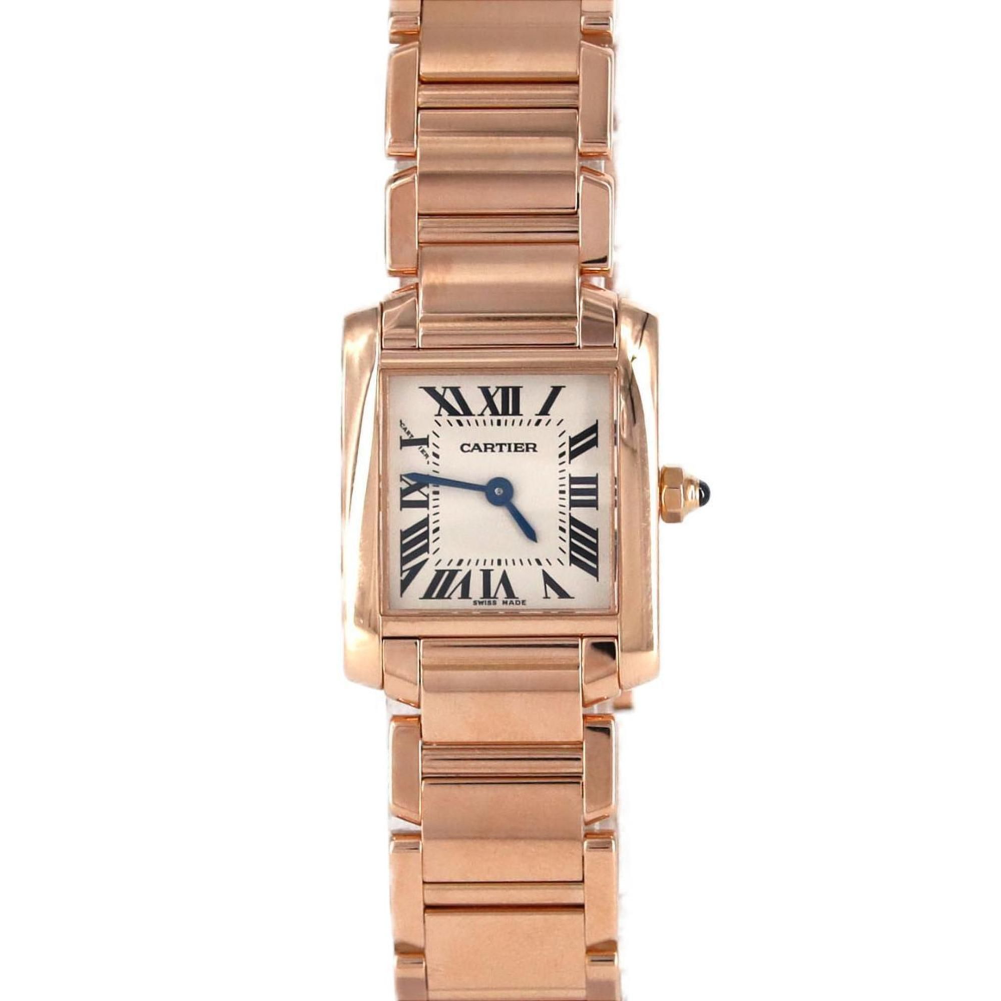 Cartier Tank Francaise SM PG W500264H PG/RG Wristwatch Quartz