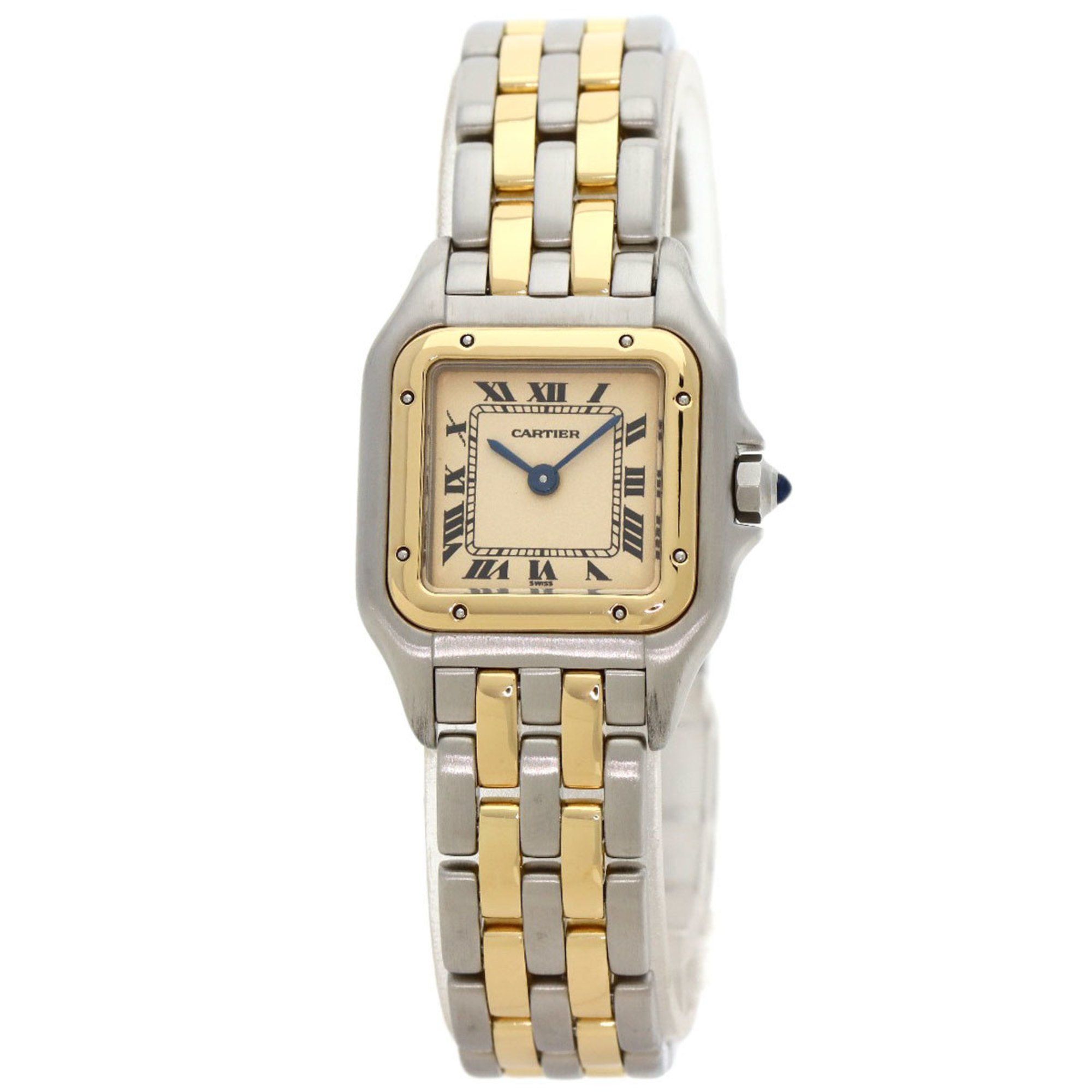 Cartier W25029B6 Panthere SM 2 Row Watch Stainless Steel SSxK18YG Women's CARTIER