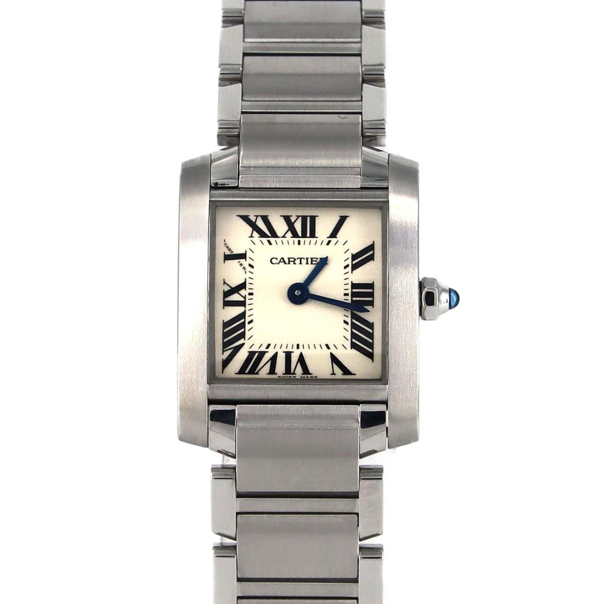 Cartier Tank Francaise SM W51008Q3 SS Wristwatch Quartz