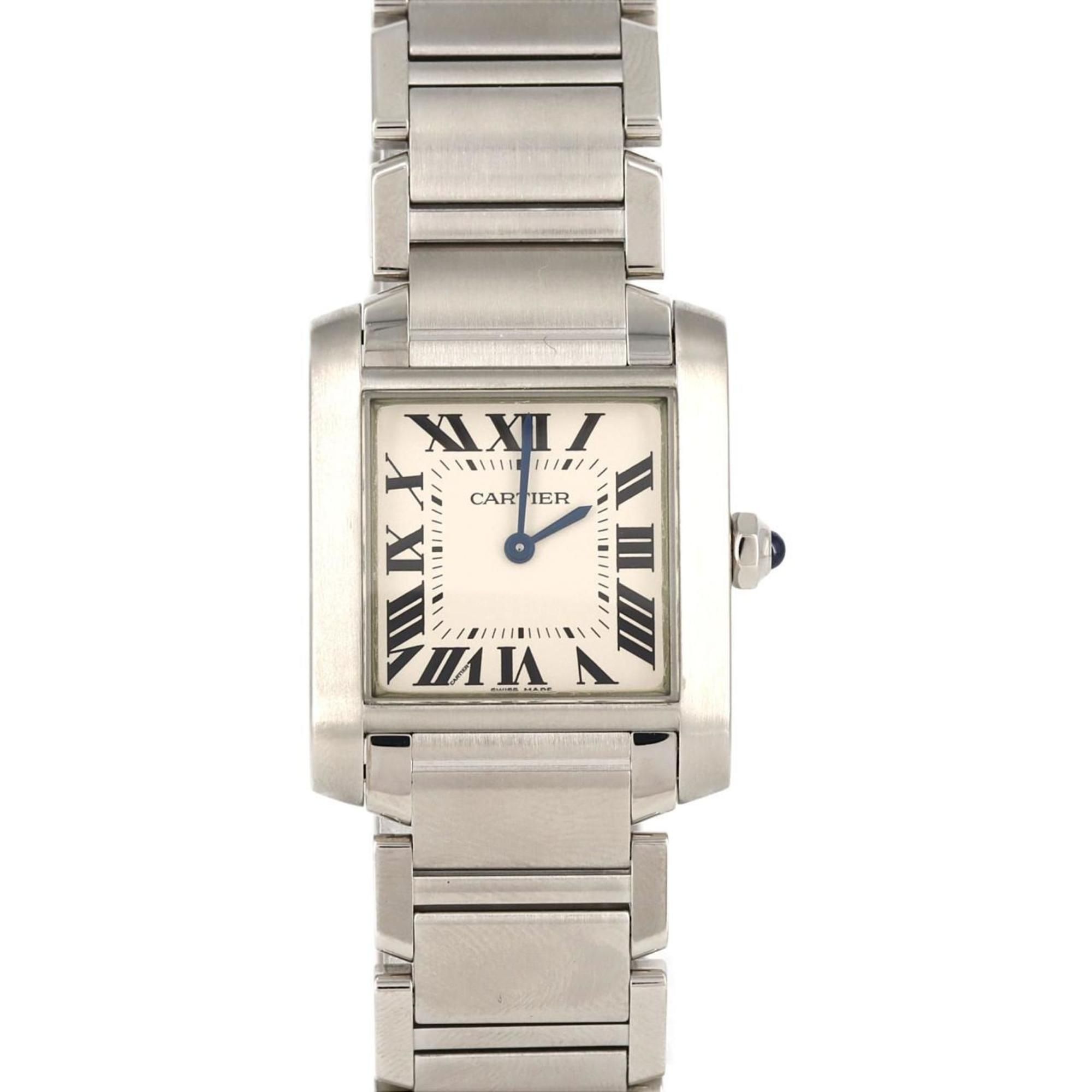 Cartier Tank Francaise MM WSTA0005 SS Quartz Watch