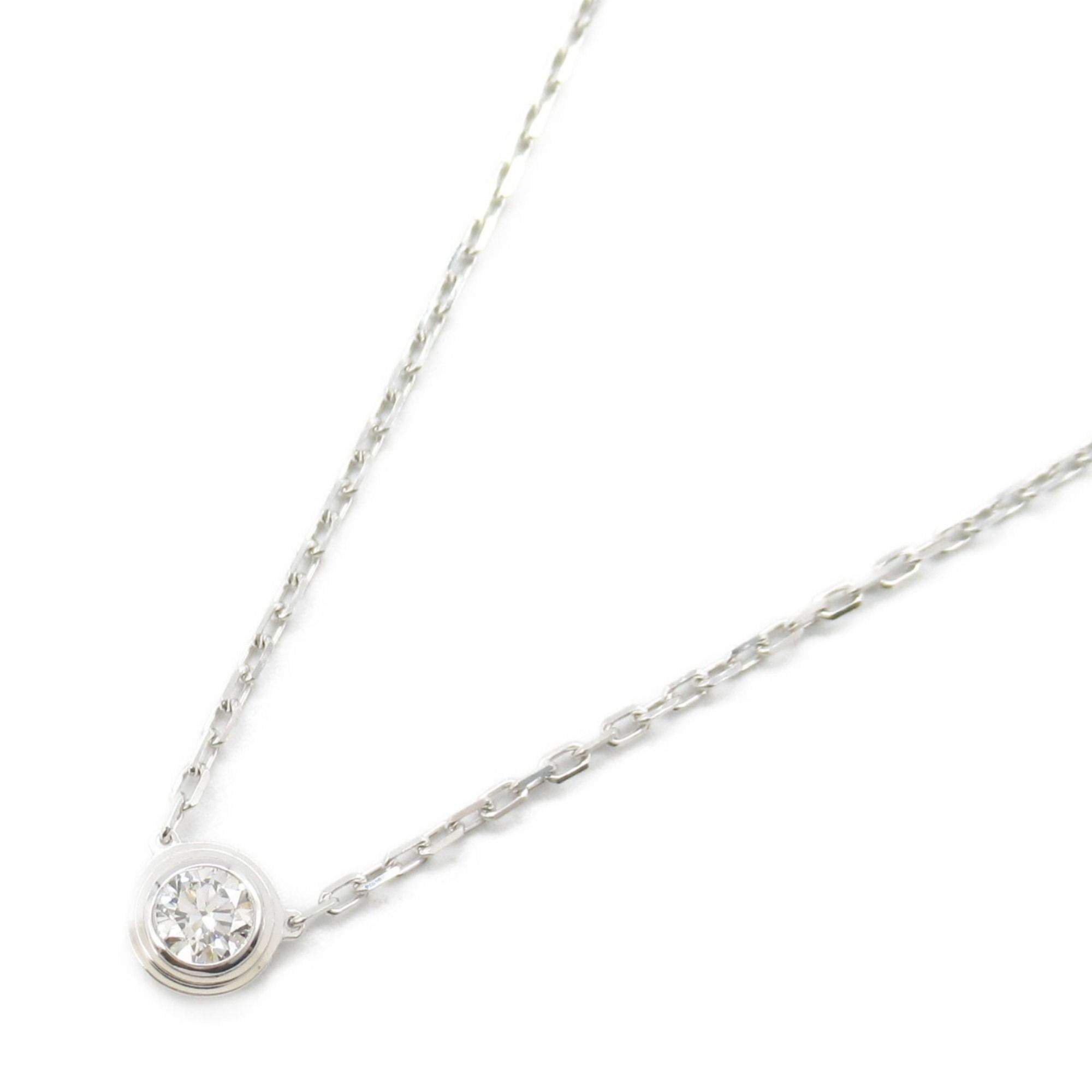 Cartier Amour Necklace Large 18KWG (White Gold) Diamond Ladies Clear