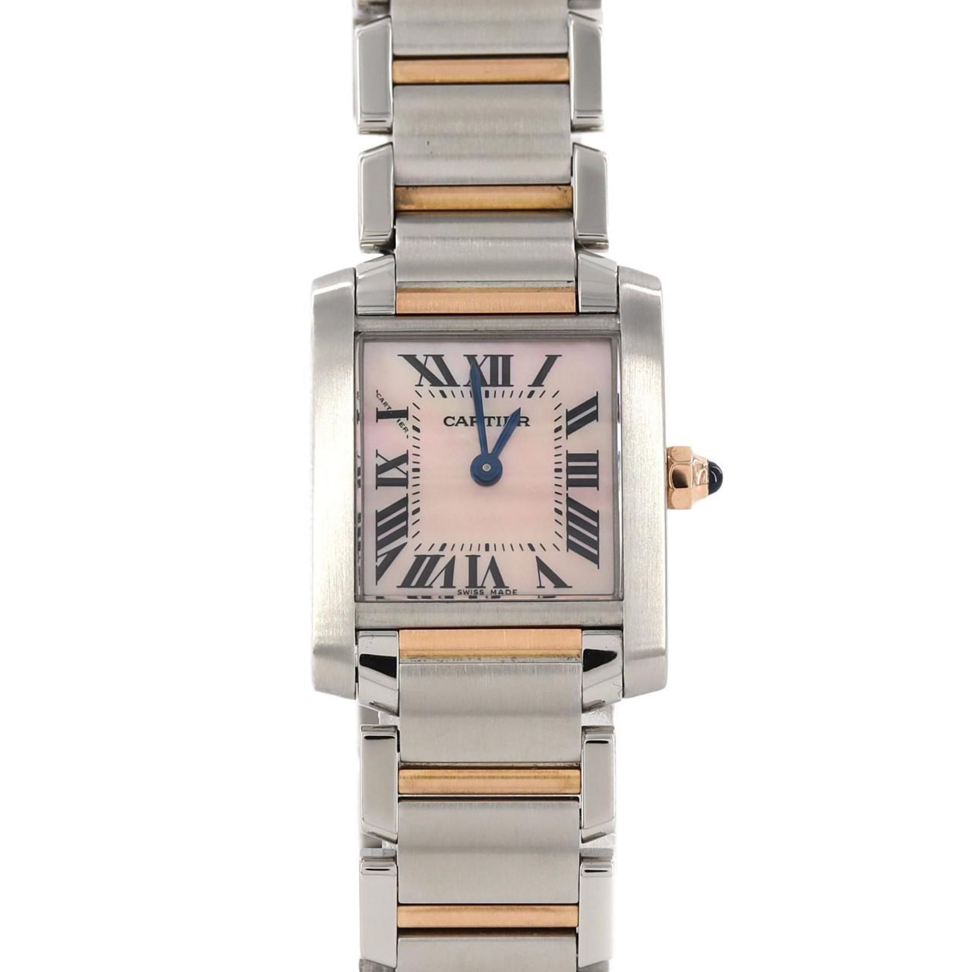 Cartier Tank Francaise SM PG Combi W51027Q4 SSxPG Wristwatch Quartz