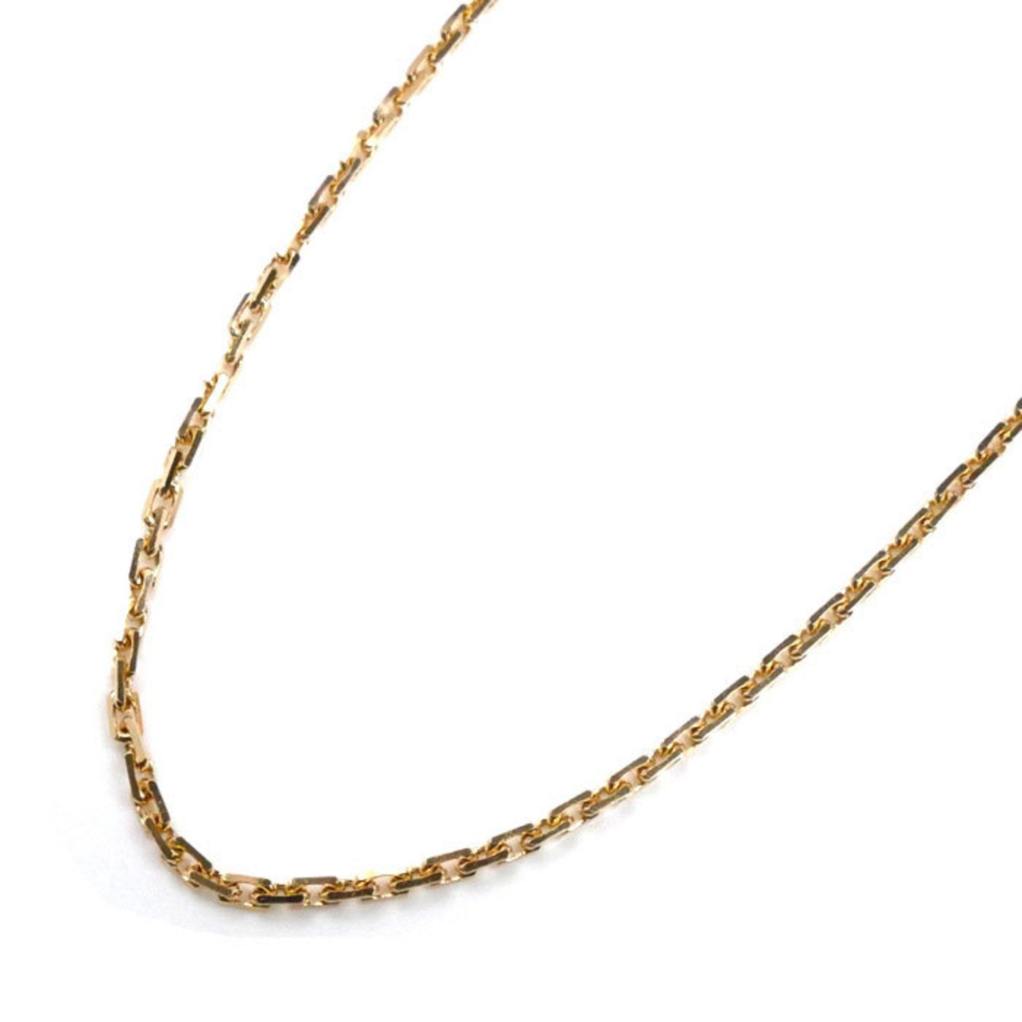 CARTIER 18KPG Pink Gold Link Slave Chain Necklace 4.9g 42cm Women's
