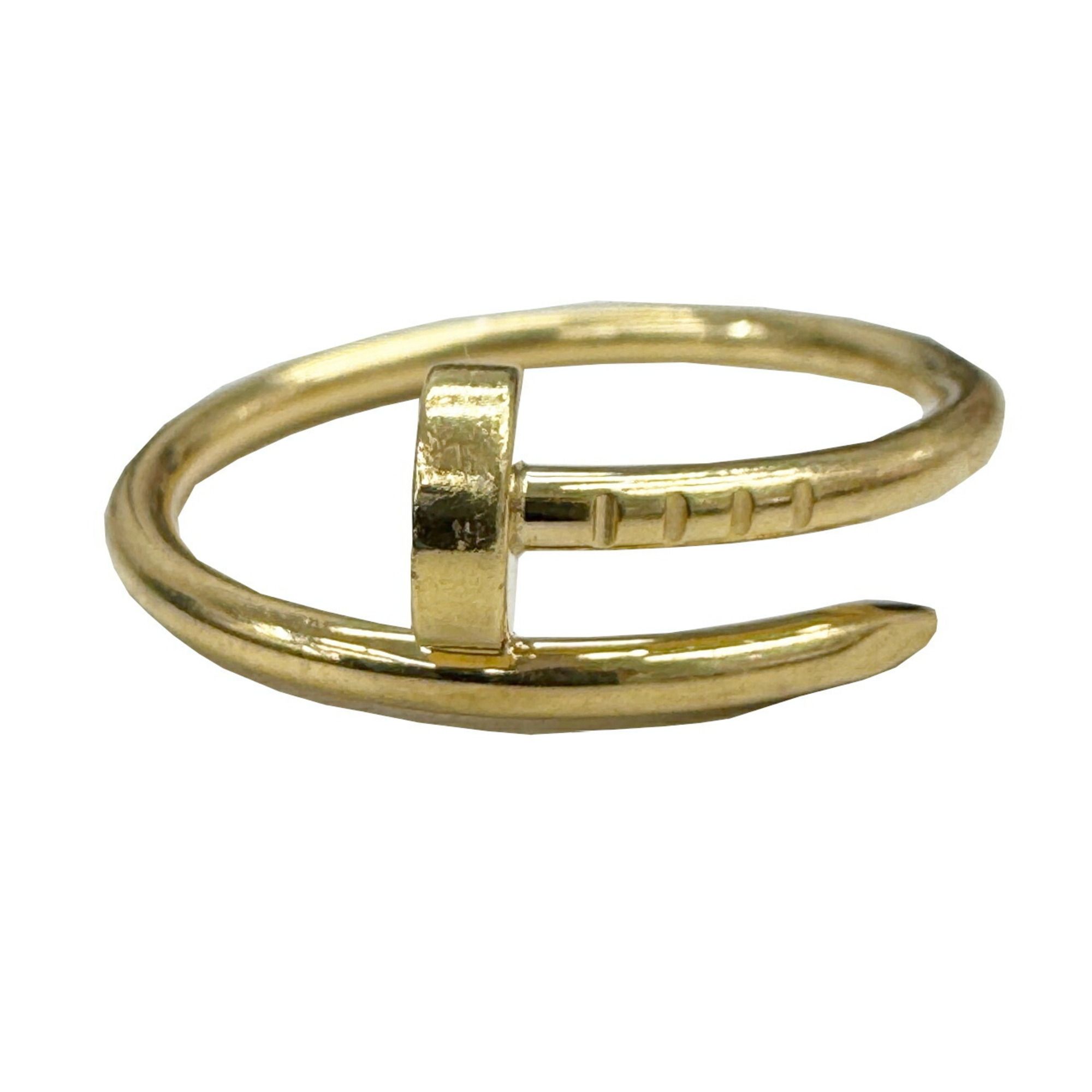 Cartier Justring Small Model K18YG 750YG Yellow Gold #57 Men's Women's