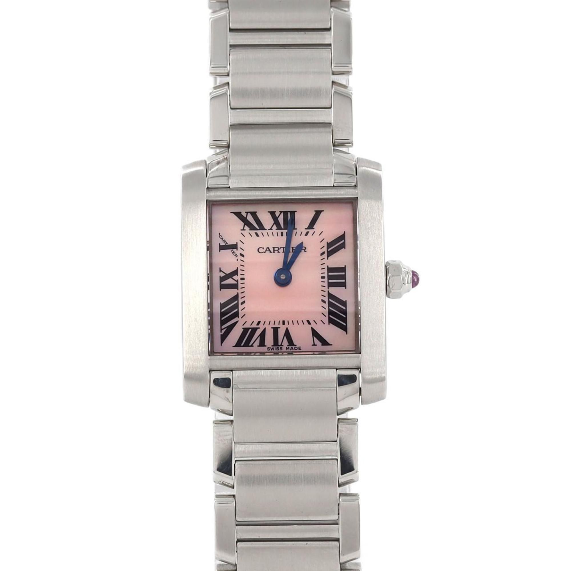 Cartier Tank Francaise SM W51028Q3 SS Wristwatch Quartz