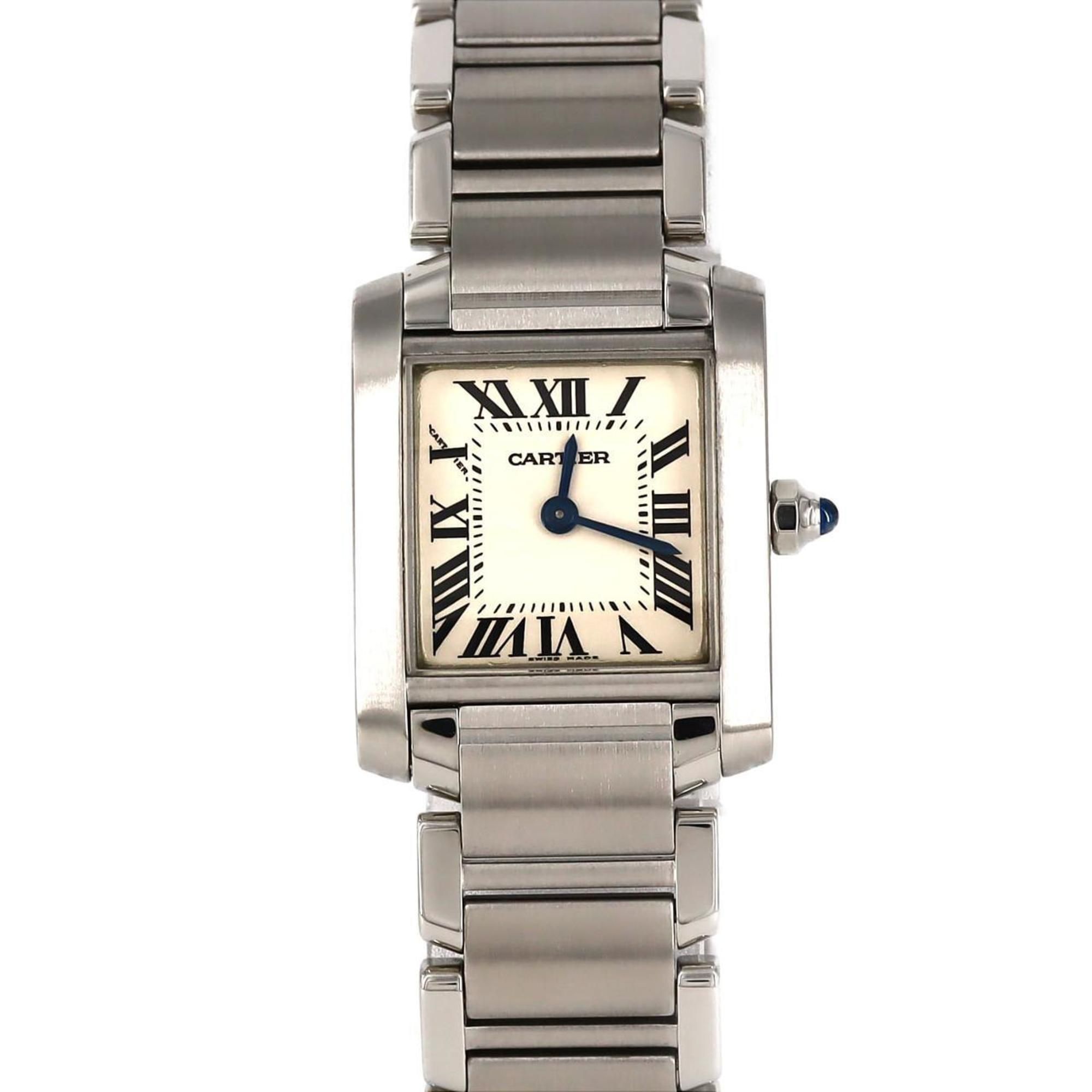 Cartier Tank Francaise SM W51008Q3 SS Wristwatch Quartz