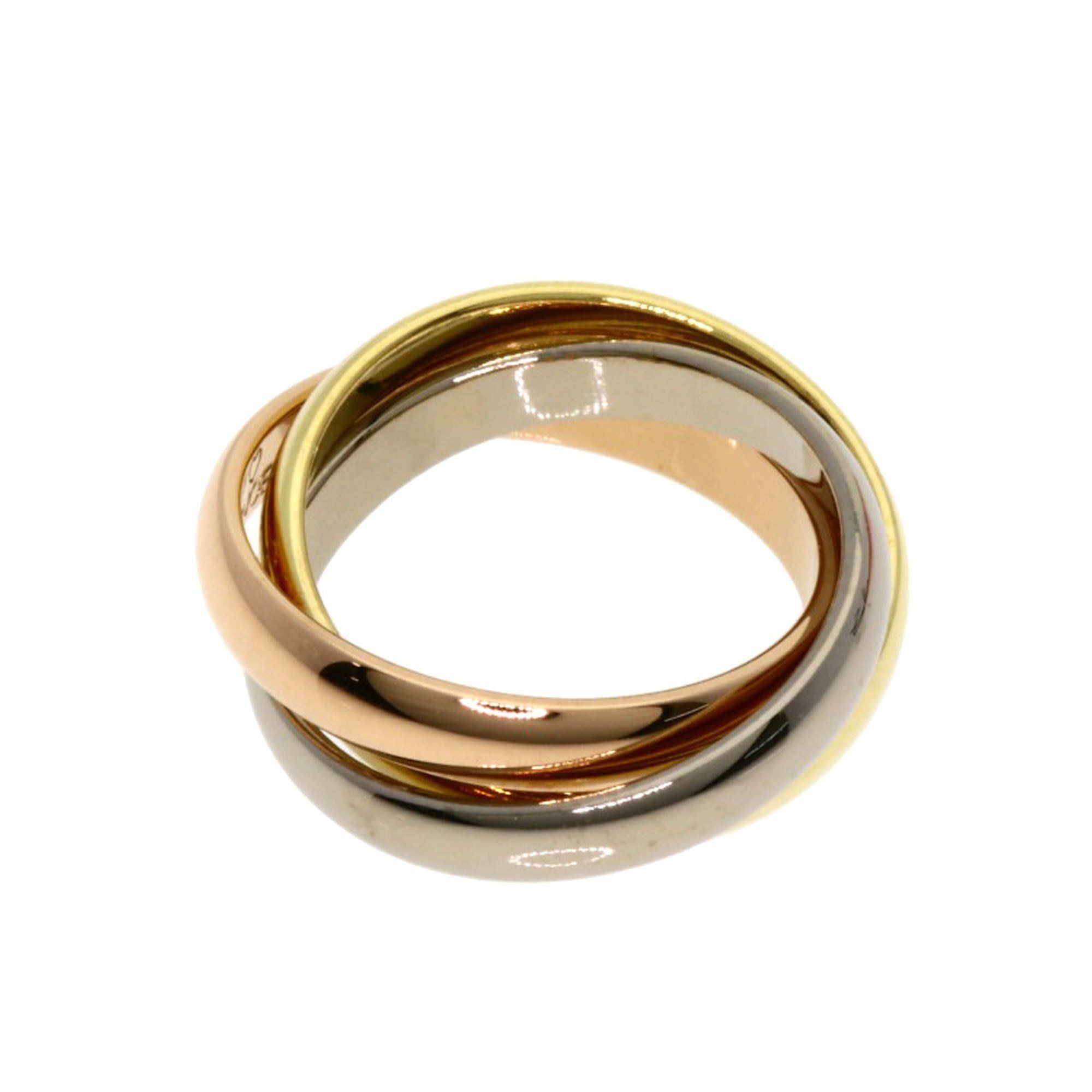Cartier Trinity Bracelet Top Cord 18K Yellow Gold 18KWG 18KPG Women's CARTIER