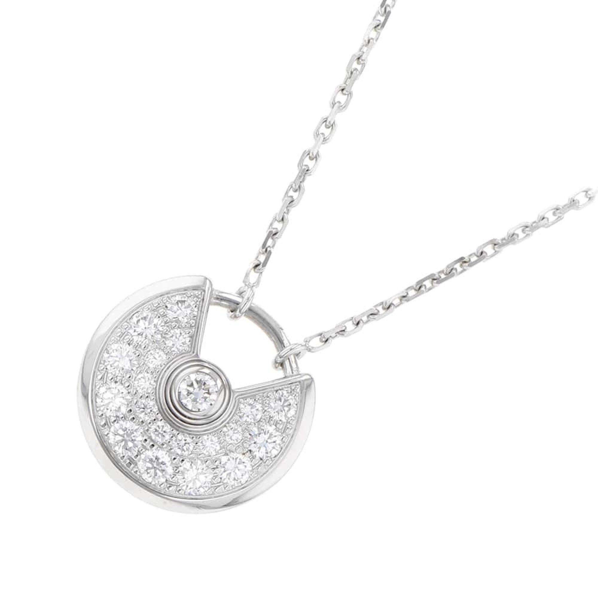 Cartier Necklace Amulet de XS Pavé Diamond K18WG B3047300