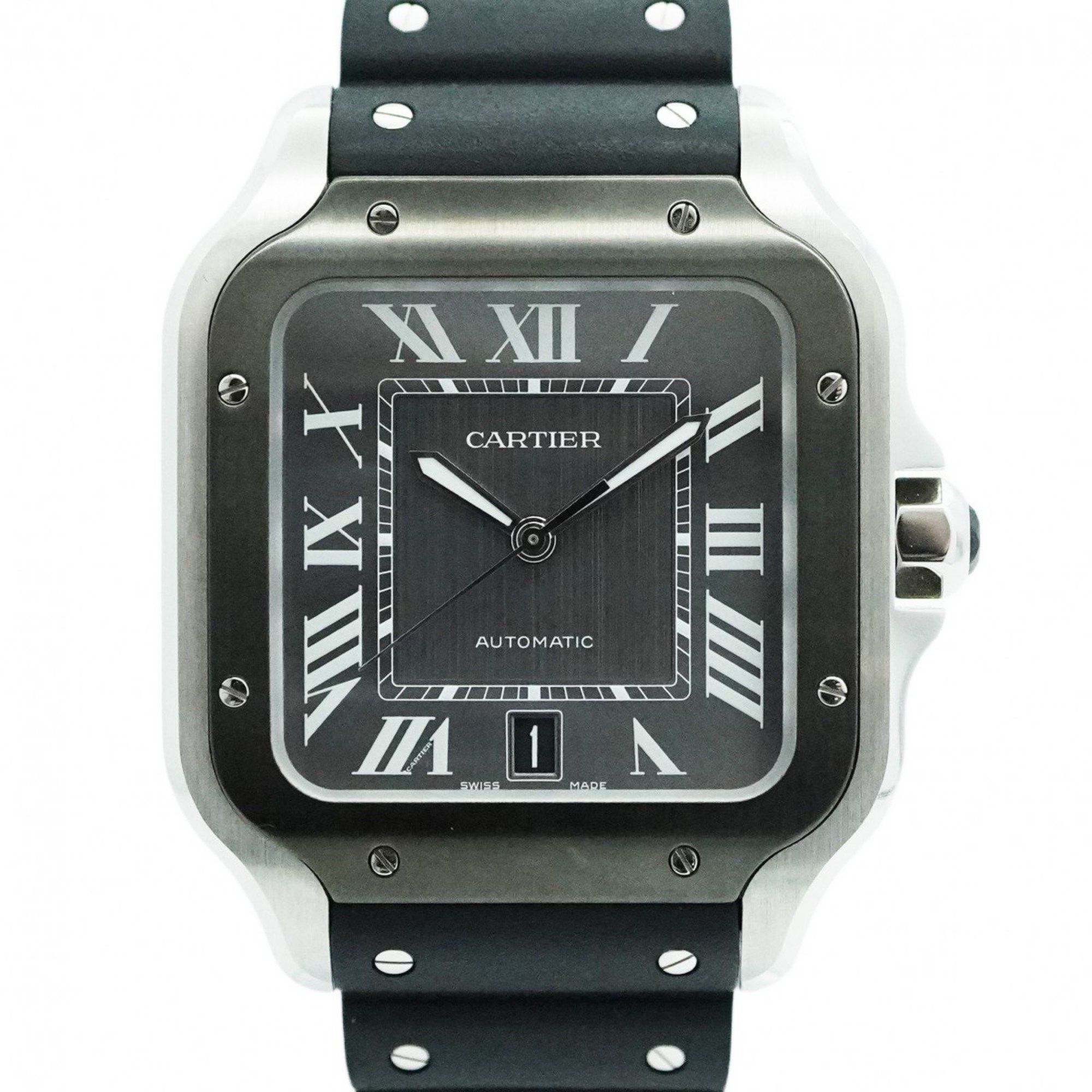Cartier Santos WSSA0037 Grey Dial Men's Watch