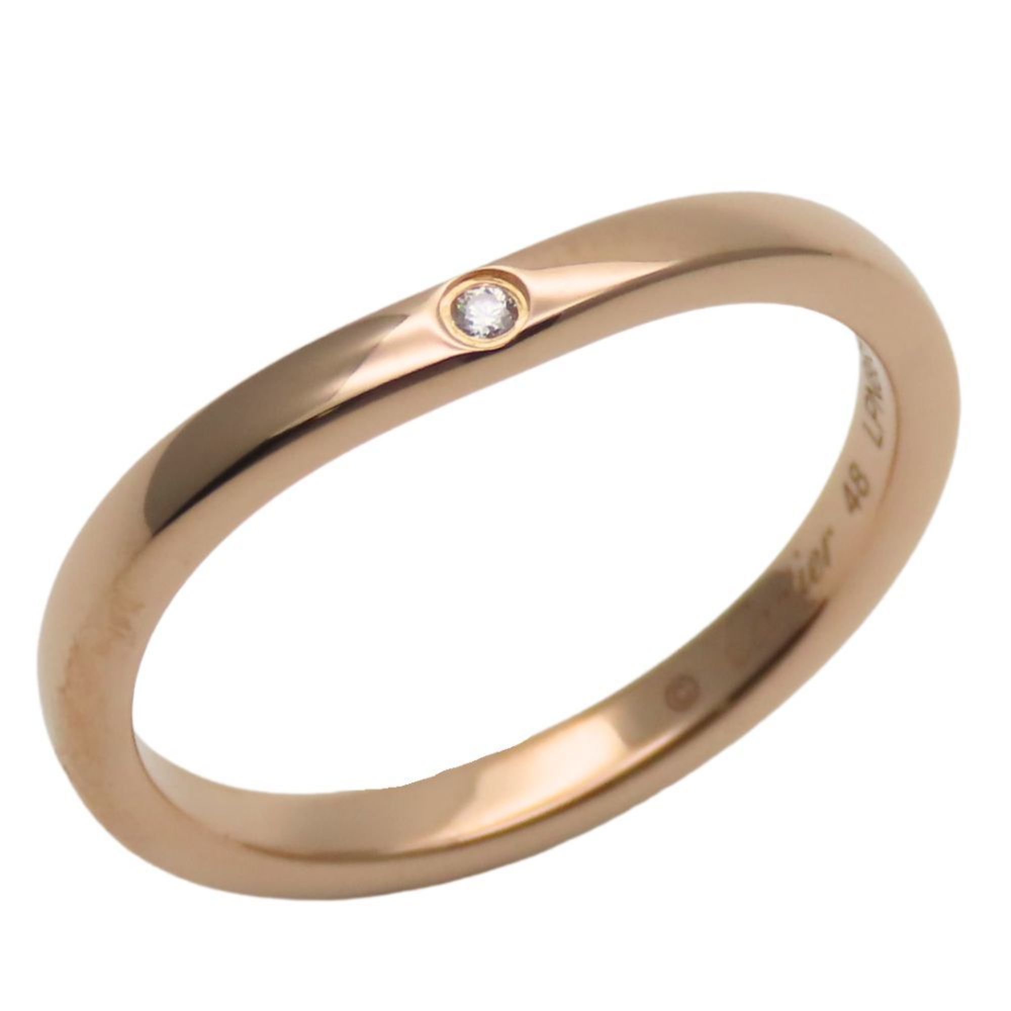 Cartier Ring Ballerina 48 K18PG Diamond Approx. 2.18g Pink Gold 3PD Women's CARTIER