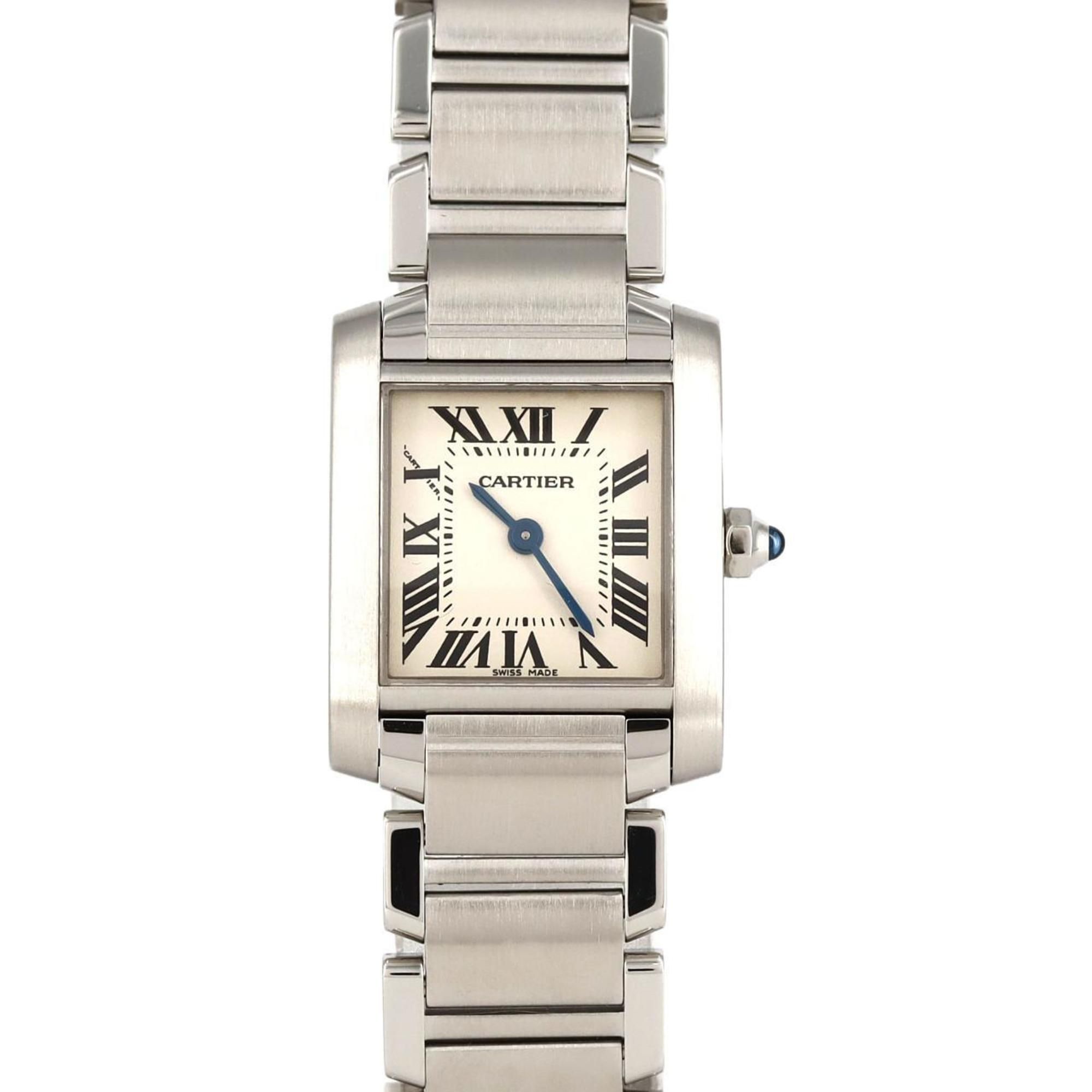 Cartier Tank Francaise SM W51008Q3 SS Wristwatch Quartz