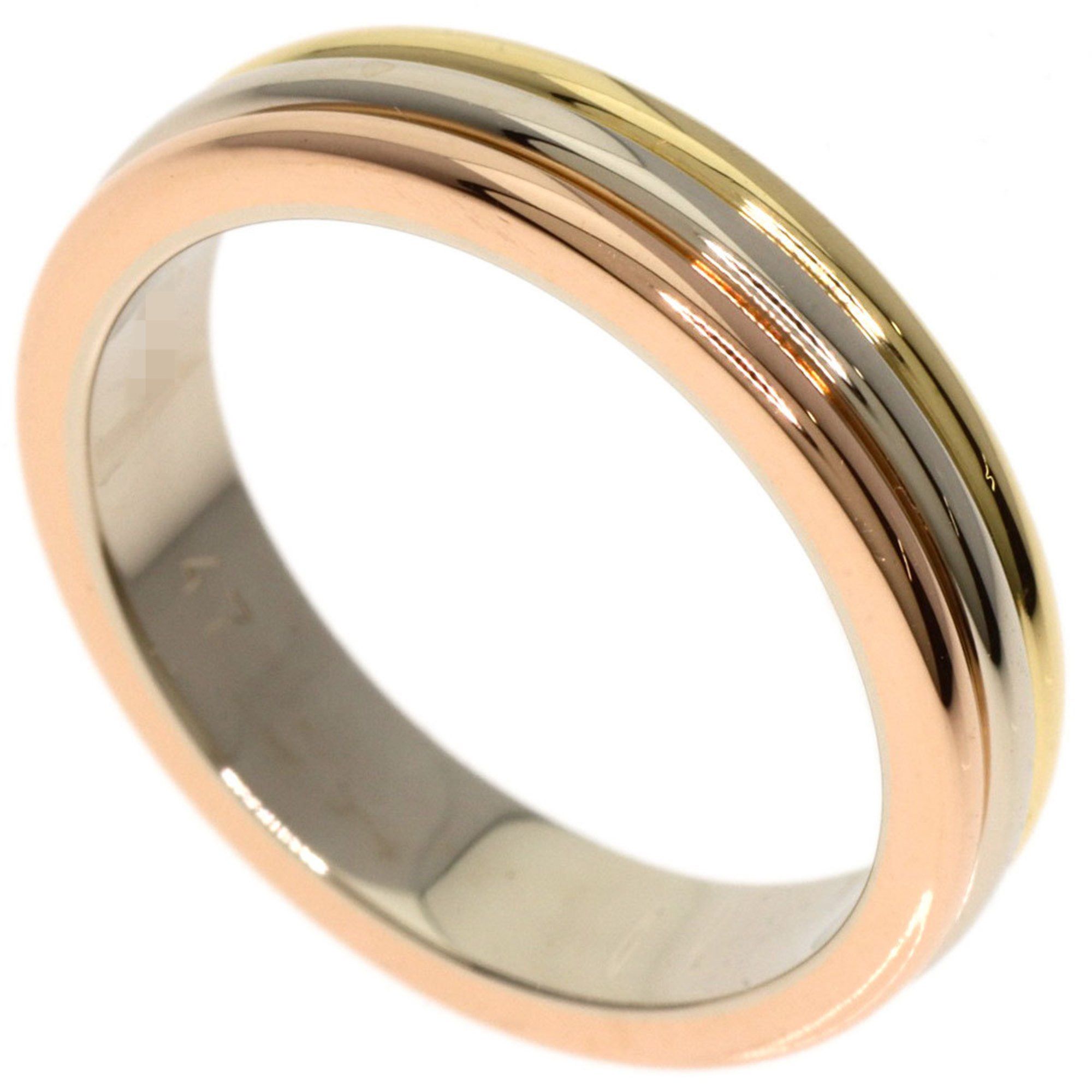 Cartier Three Color #47 Ring, K18 Yellow Gold, K18WG, K18PG, Women's, CARTIER