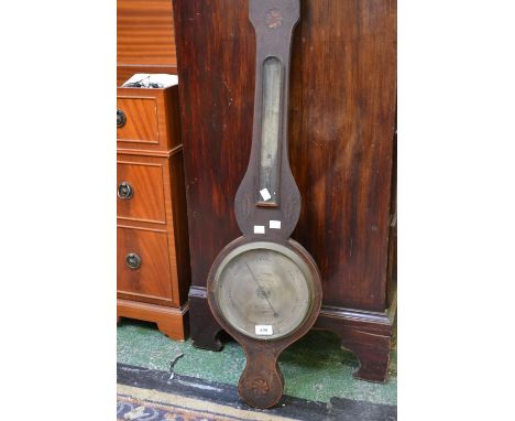 An Edwardian wheel barometer, A.Terrza, Nottingham (a.f.)