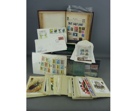 Good collection of British Post Office mint stamps, a 25th anniversary of the Coronation stamp set, a vintage stamp album of 