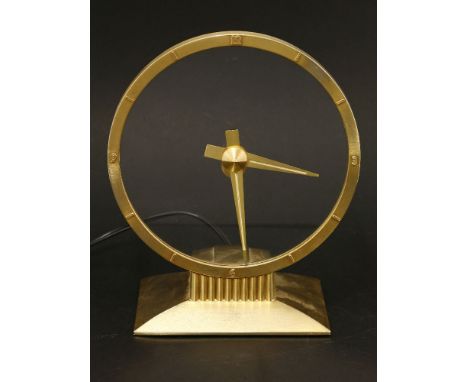 A Jefferson 'Golden Hour' electric clock,22.5cm high