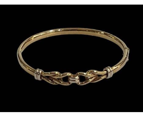 9 carat gold bangle.