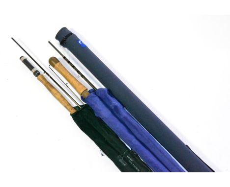 Mixed Tackle, comprising a Bruce & Walker 14' salmon fly rod and a Bruce & Walker coarse rod Bob Church Carra IM6 rod, Allcoc