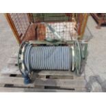 1 Large Cable Reel of HD 3 Phase Power Cable c/w Generator Plugs