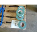 4 x Rolls of New Unissued Green Cloth Repair Tape