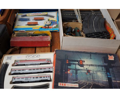 Jouef train set, Hornby Thomas the tank engine &amp; friends train set, Hornby Dublo, Denvigh castle, train &amp; carriage wi