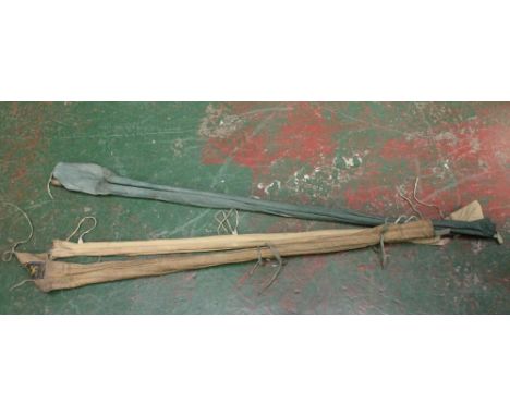 Vintage Hardy Wanless greenheart two-piece trout rod, G20212, and cover, together with an R. Turnbull of Edinburgh greenheart